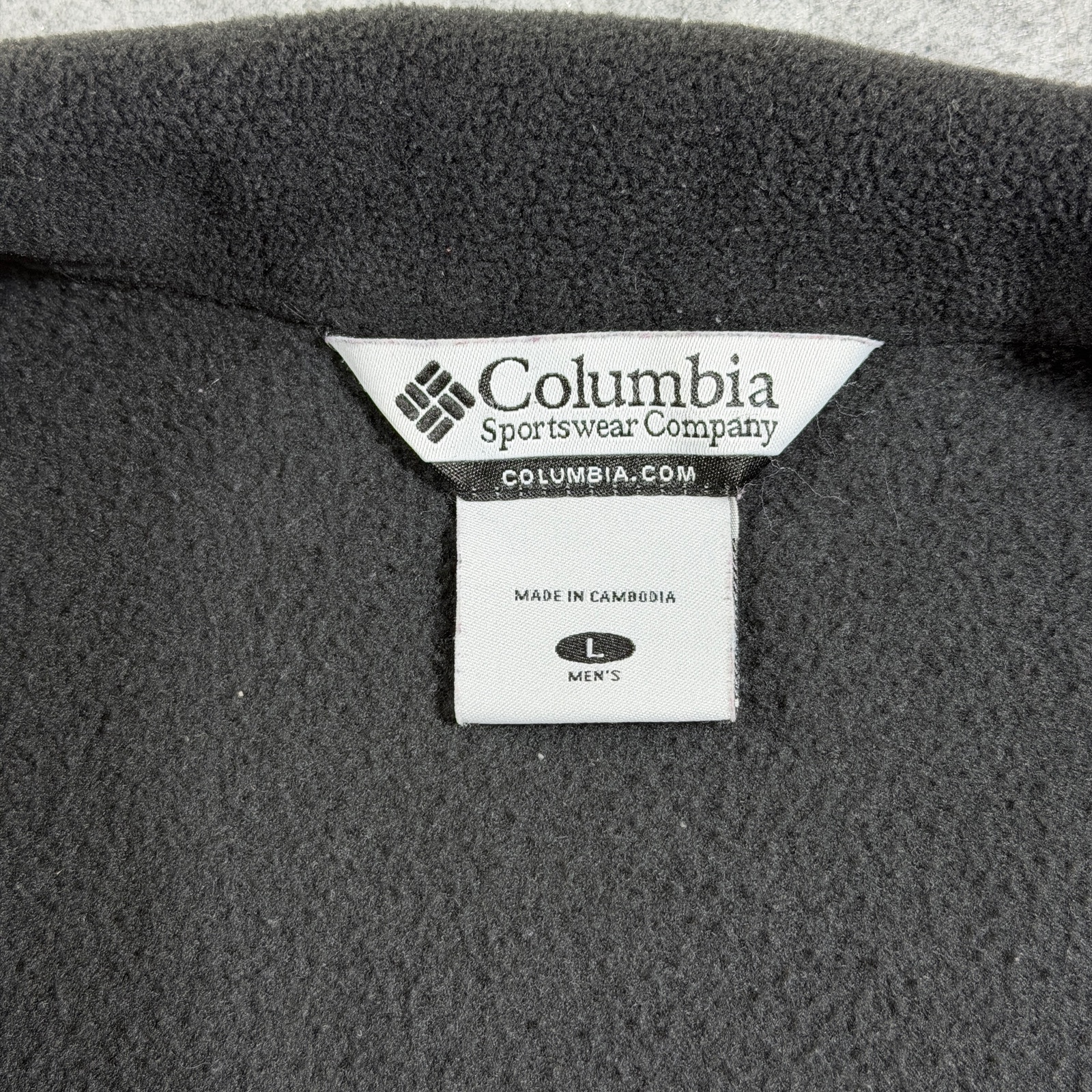 Columbia Steens Mountain 1/4 Zip Fleece Pullover Mens L Black Hiking Outdoor thumbnail 3