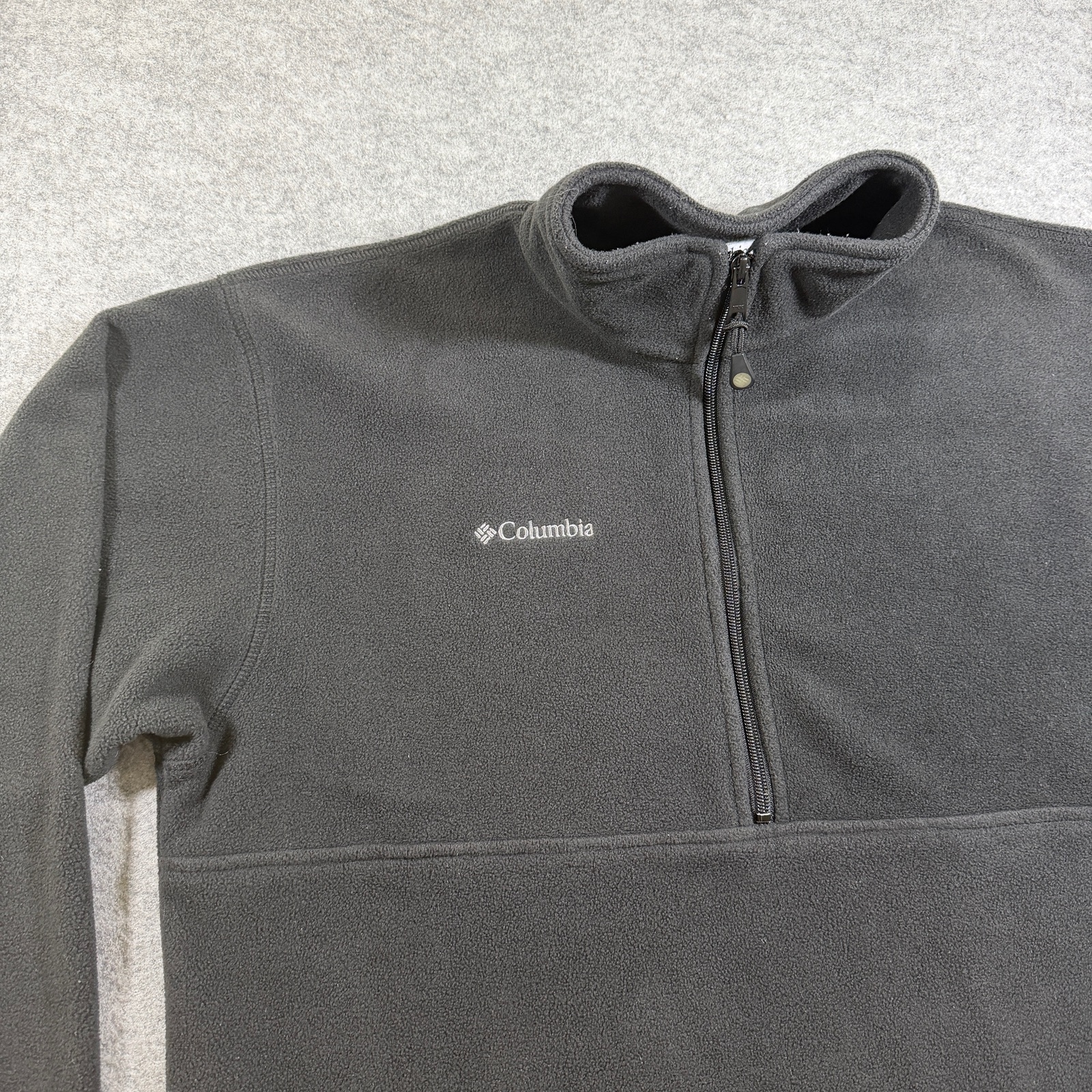 Columbia Steens Mountain 1/4 Zip Fleece Pullover Mens L Black Hiking Outdoor thumbnail 4