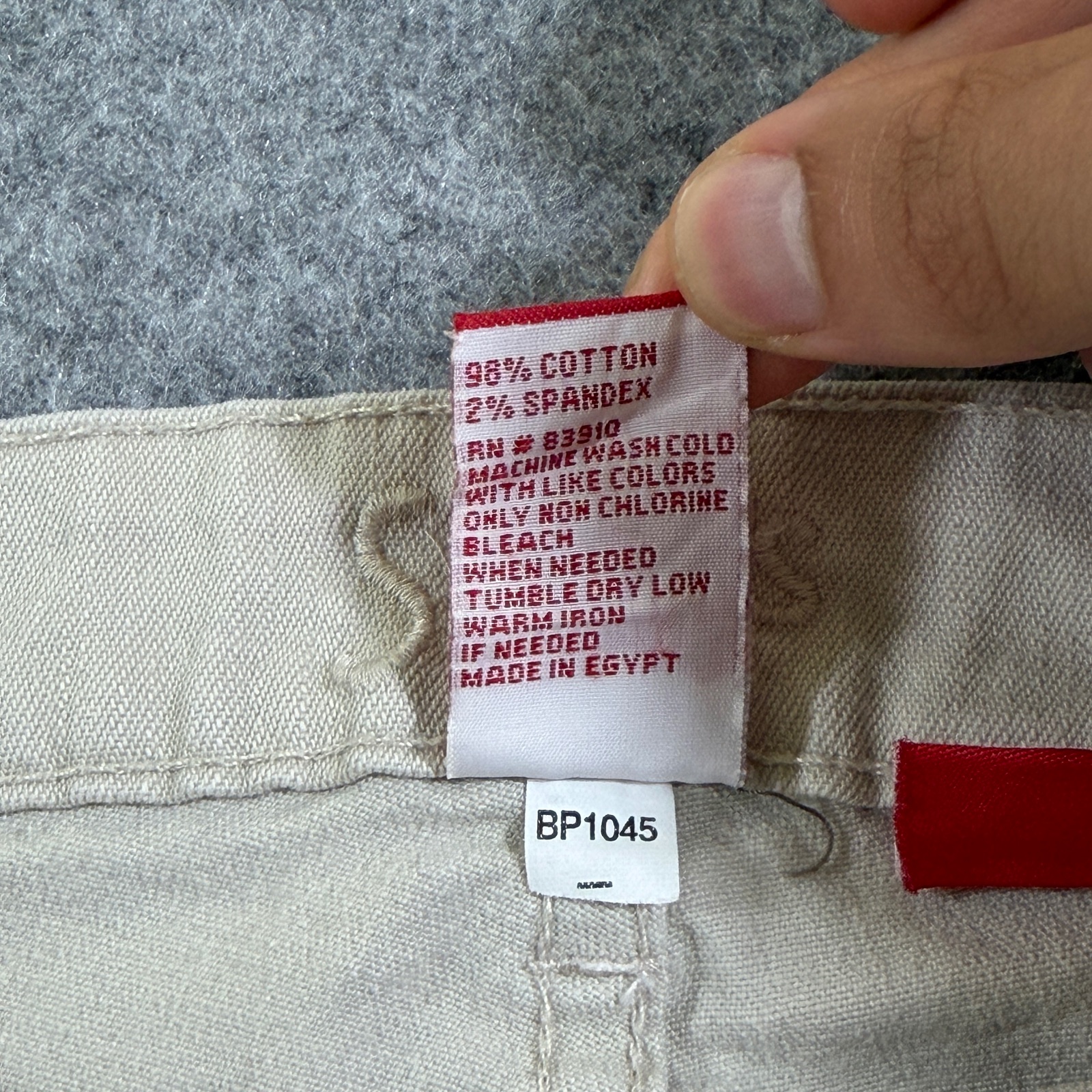 Smith's Dungarees Bootcut Jeans Womens 12 Cream Stretch Cotton Denim Pants thumbnail 10