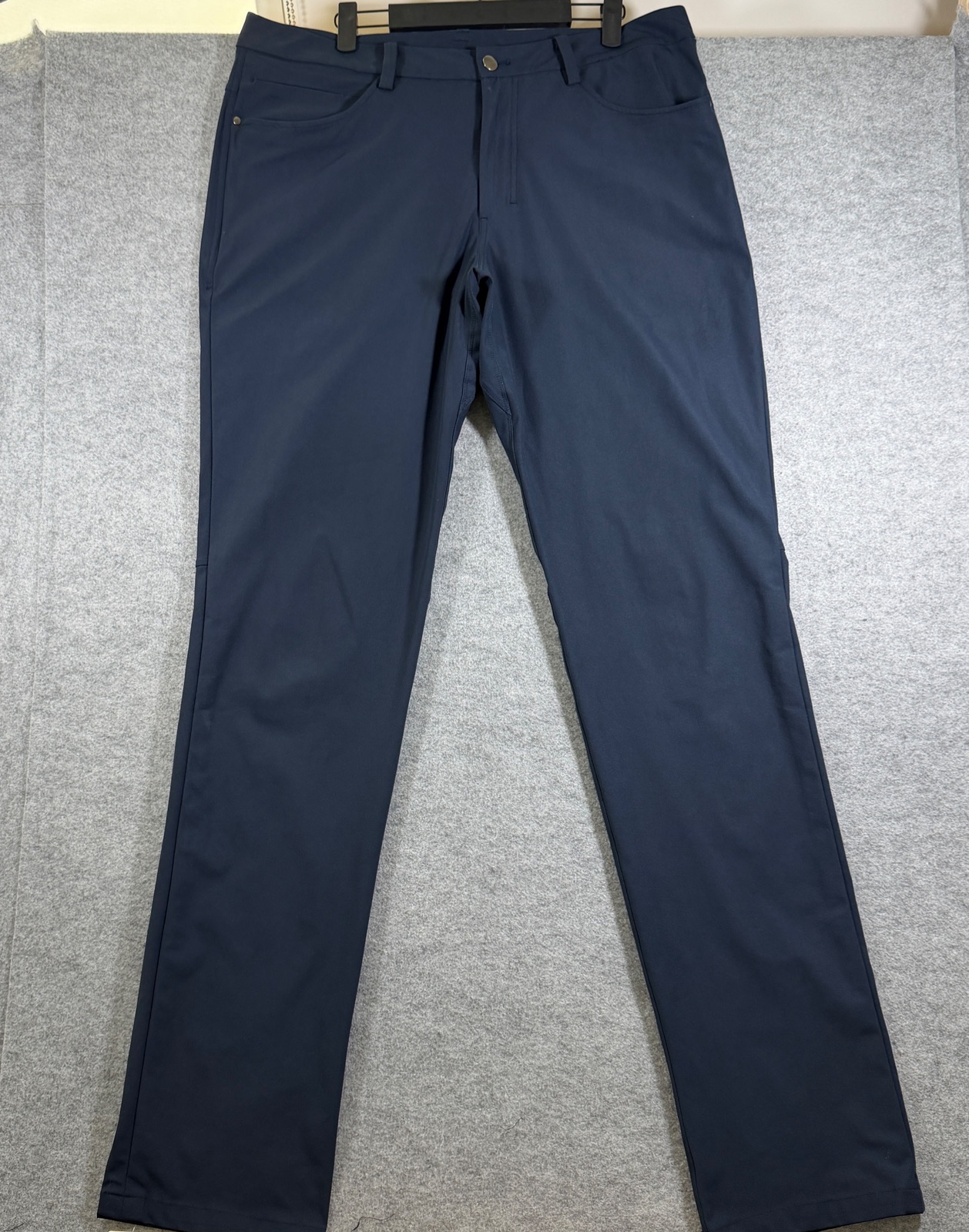 Lululemon ABC Pants Mens 35x37 Navy Tall Straight Leg Stretch Golf Performance