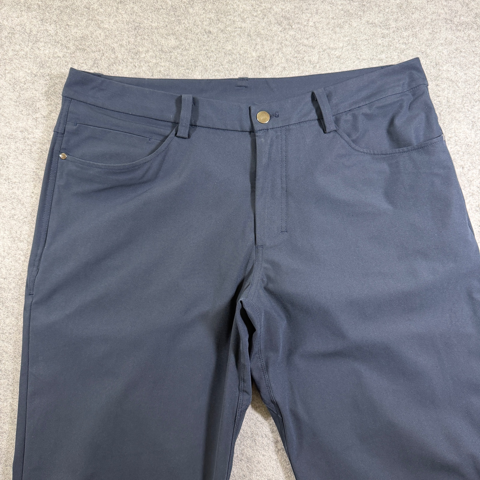 Lululemon ABC Pants Mens 35x37 Navy Tall Straight Leg Stretch Golf Performance thumbnail 3