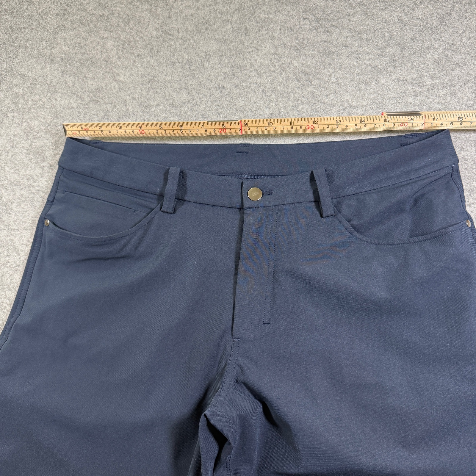 Lululemon ABC Pants Mens 35x37 Navy Tall Straight Leg Stretch Golf Performance thumbnail 6