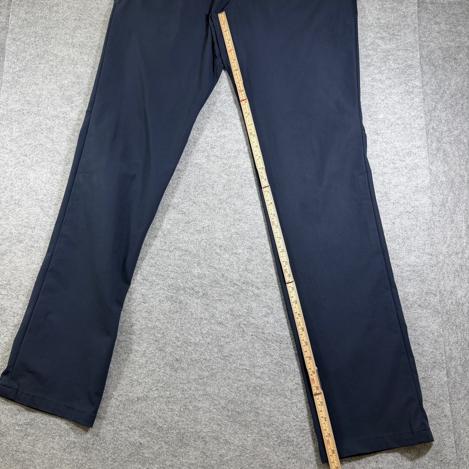 Lululemon ABC Pants Mens 35x37 Navy Tall Straight Leg Stretch Golf Performance thumbnail 7