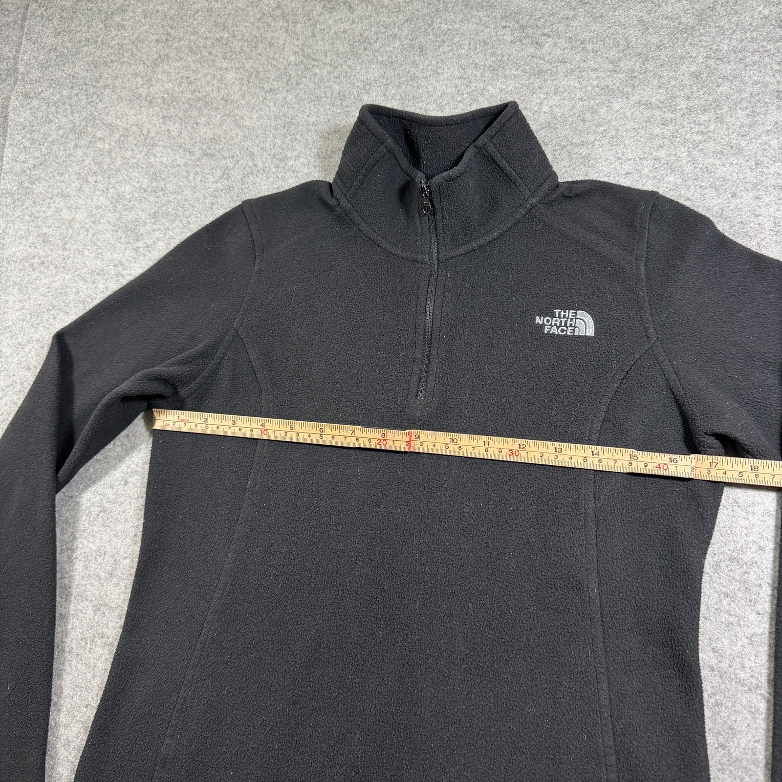 The North Face Fleece Pullover Womens S Black 1/4 Zip High Collar Outdoor Hiking thumbnail 7