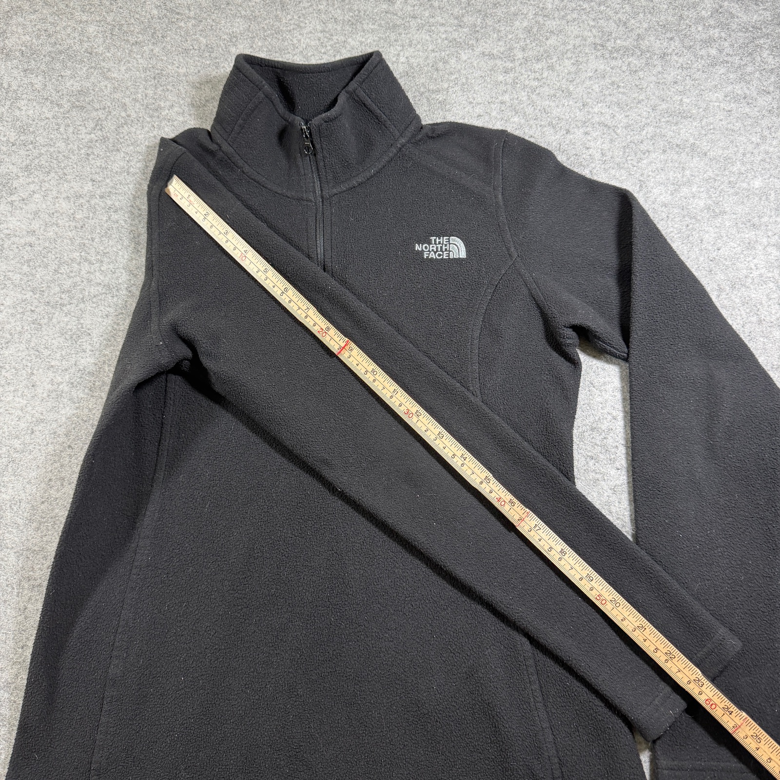 The North Face Fleece Pullover Womens S Black 1/4 Zip High Collar Outdoor Hiking thumbnail 8