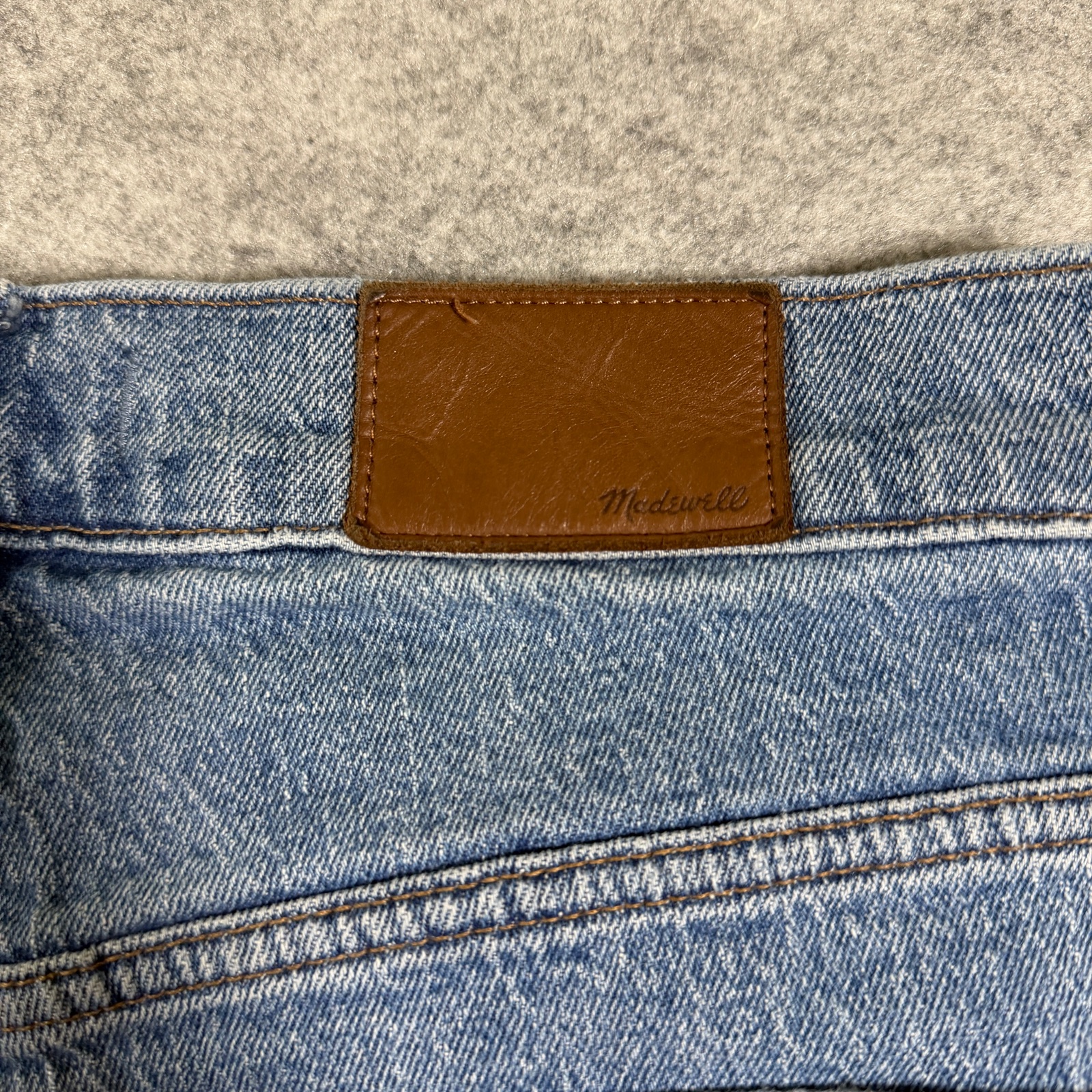 Madewell Perfect Vintage Jean Womens 28 Blue Denim High Rise Frayed Hem Crop thumbnail 10