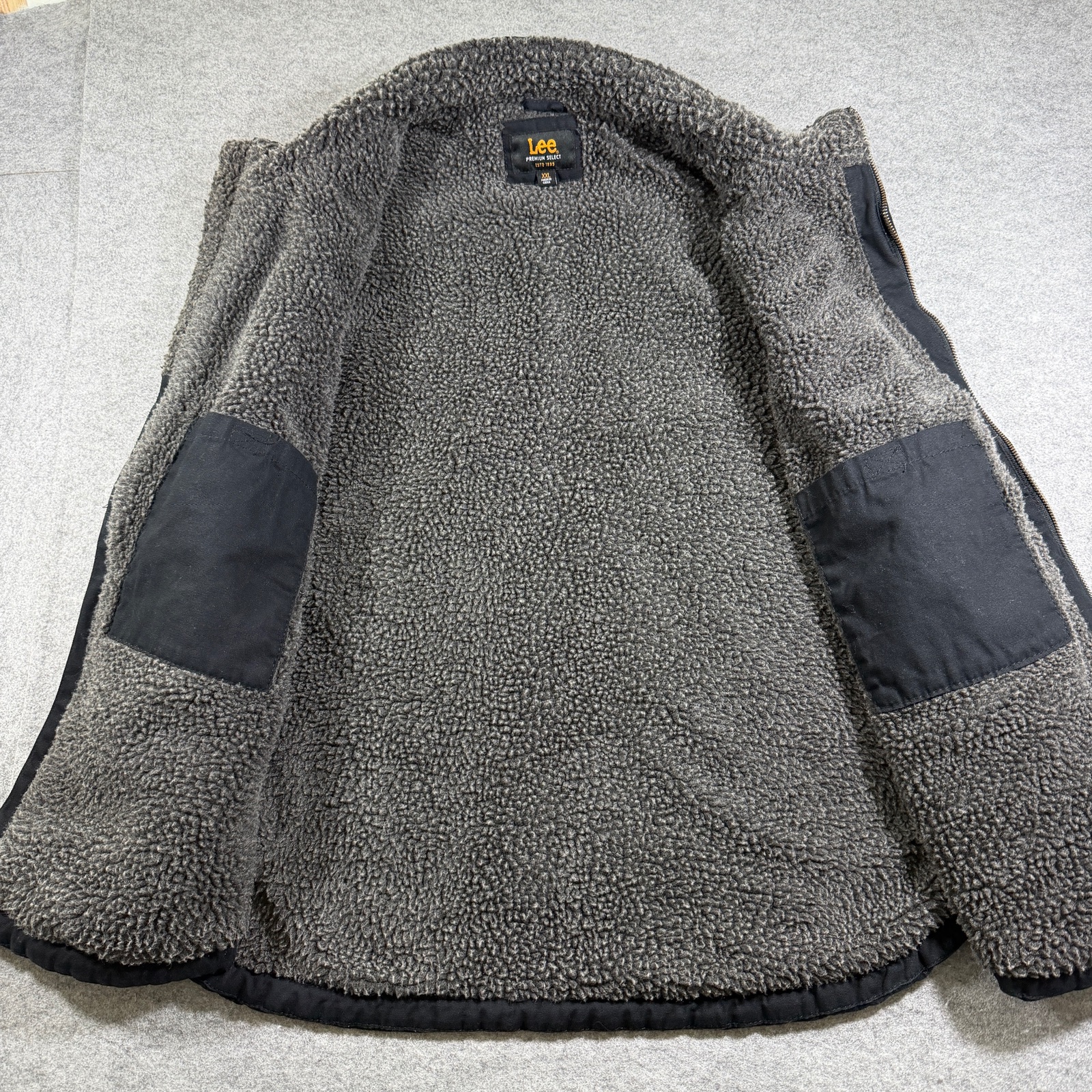 Lee Premium Sherpa Lined Work Vest Mens XXL Black Canvas Heavy Duty Workwear thumbnail 3