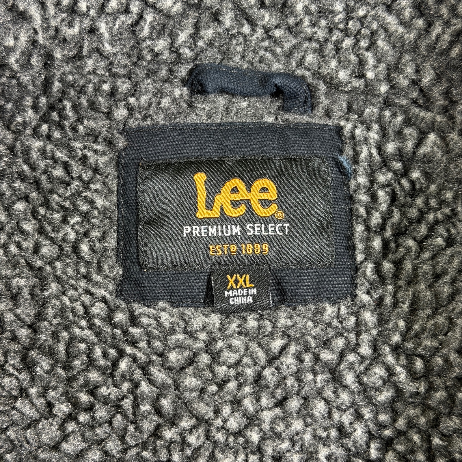 Lee Premium Sherpa Lined Work Vest Mens XXL Black Canvas Heavy Duty Workwear thumbnail 5