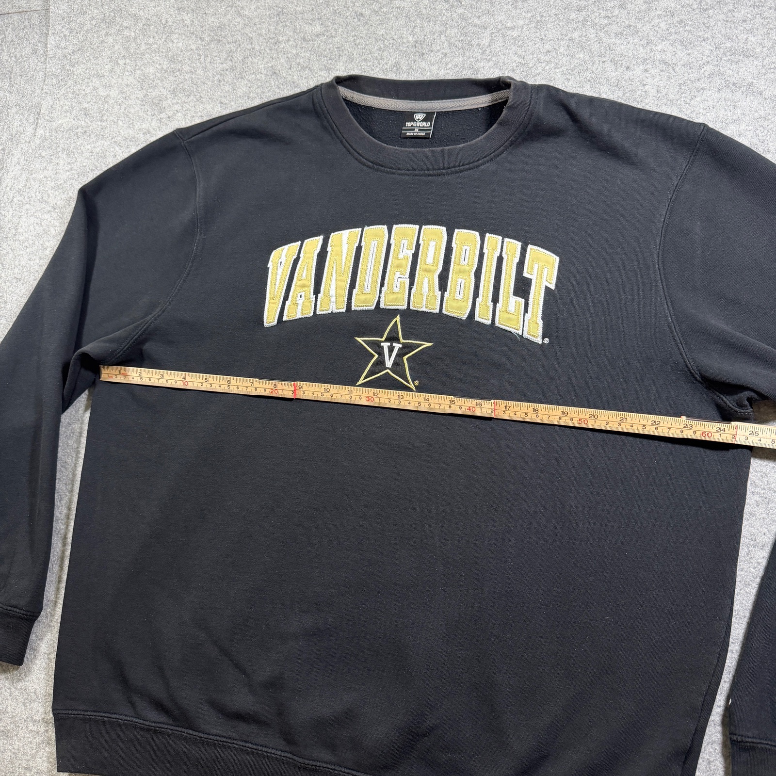 Vanderbilt Commodores Sweatshirt Mens XL Black Anchors Down NCAA Crewneck Fleece thumbnail 6