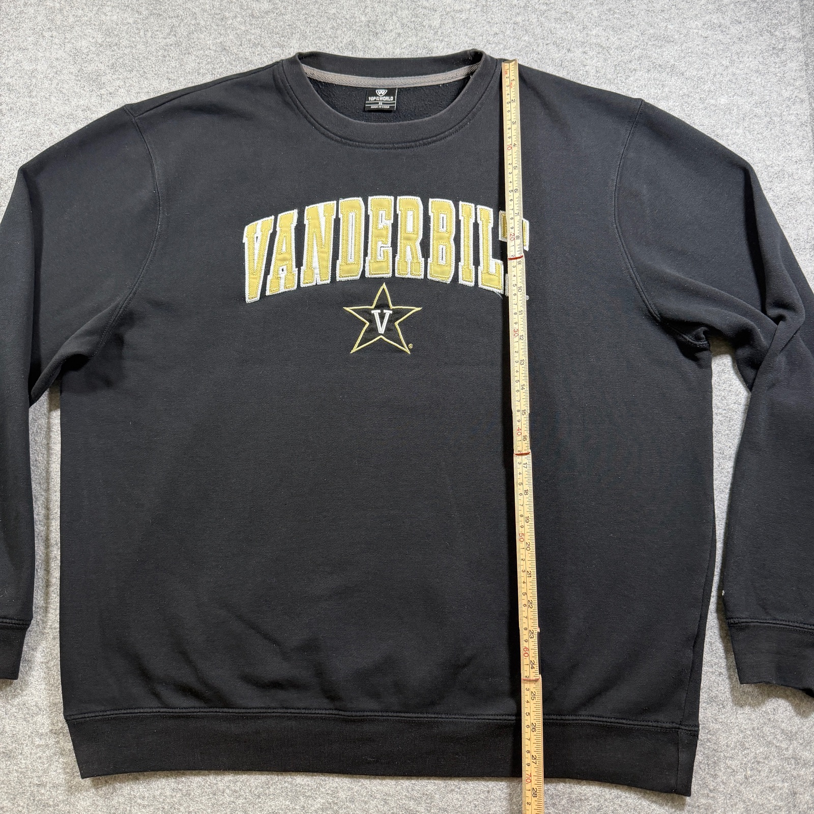 Vanderbilt Commodores Sweatshirt Mens XL Black Anchors Down NCAA Crewneck Fleece thumbnail 7
