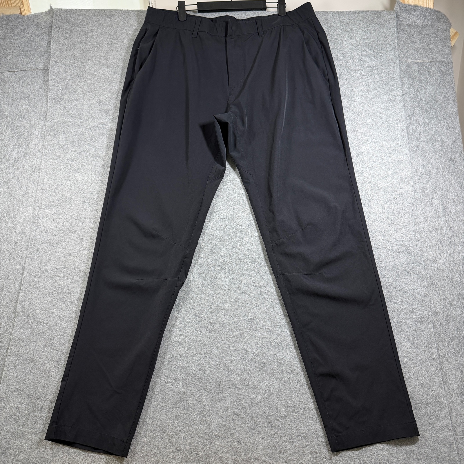 Fabletics Pants Mens 36x32 Black Straight Leg Stretch Zipper Pocket Golf Active