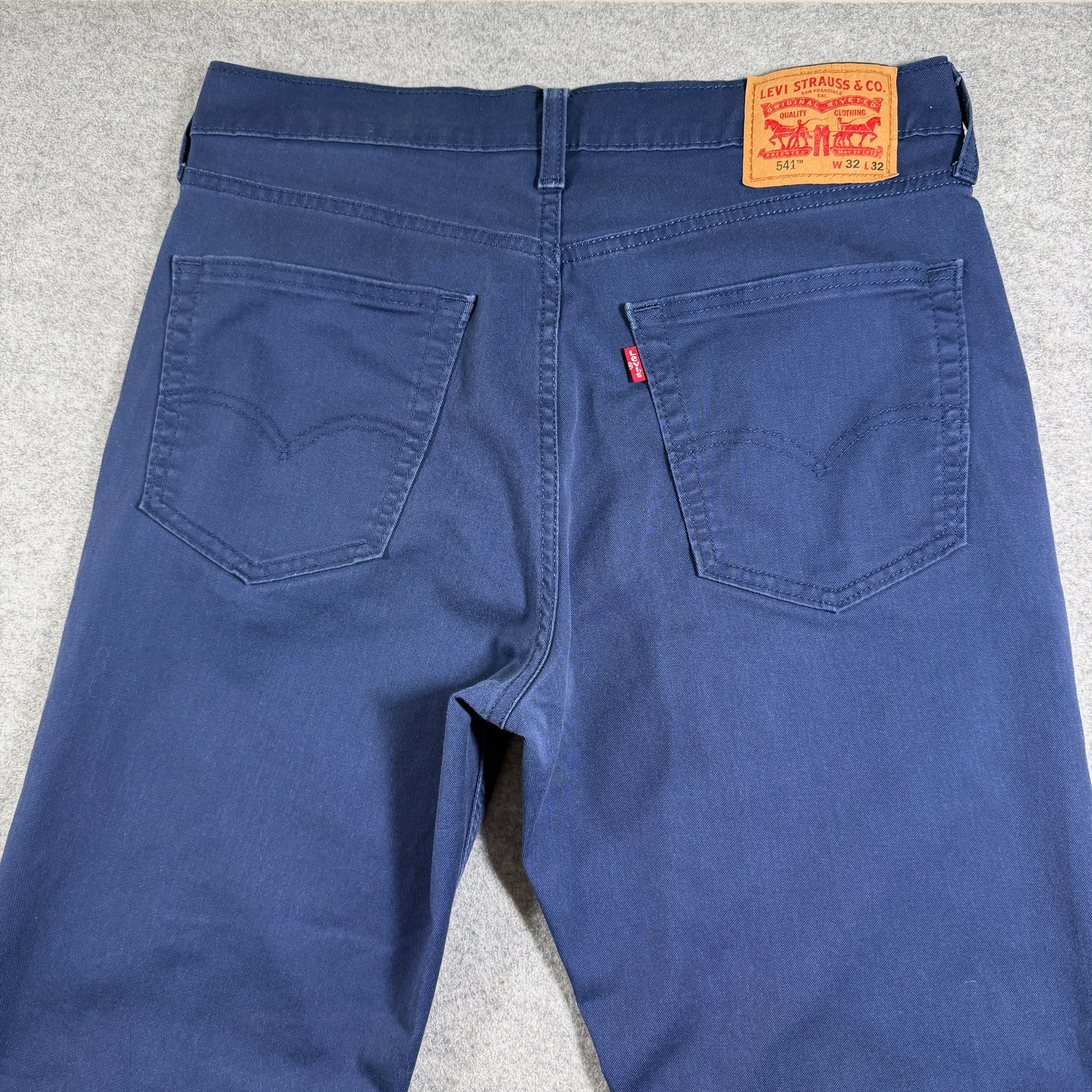 Levi's 541 Athletic Taper Jeans Mens 32x32 Navy Blue Stretch Denim Red Tab thumbnail 6