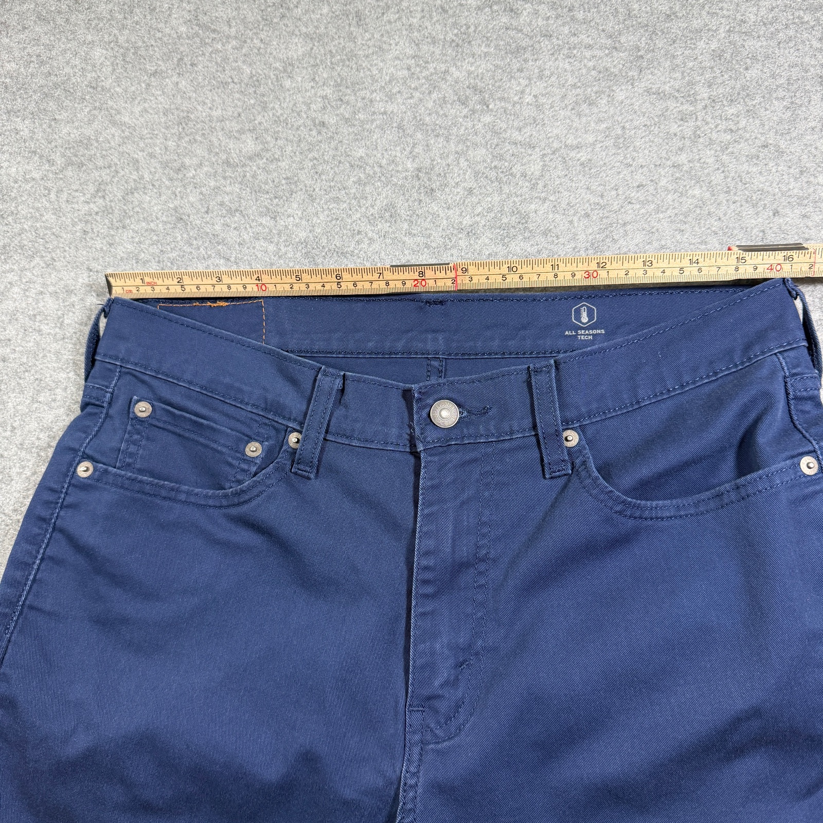 Levi's 541 Athletic Taper Jeans Mens 32x32 Navy Blue Stretch Denim Red Tab thumbnail 8