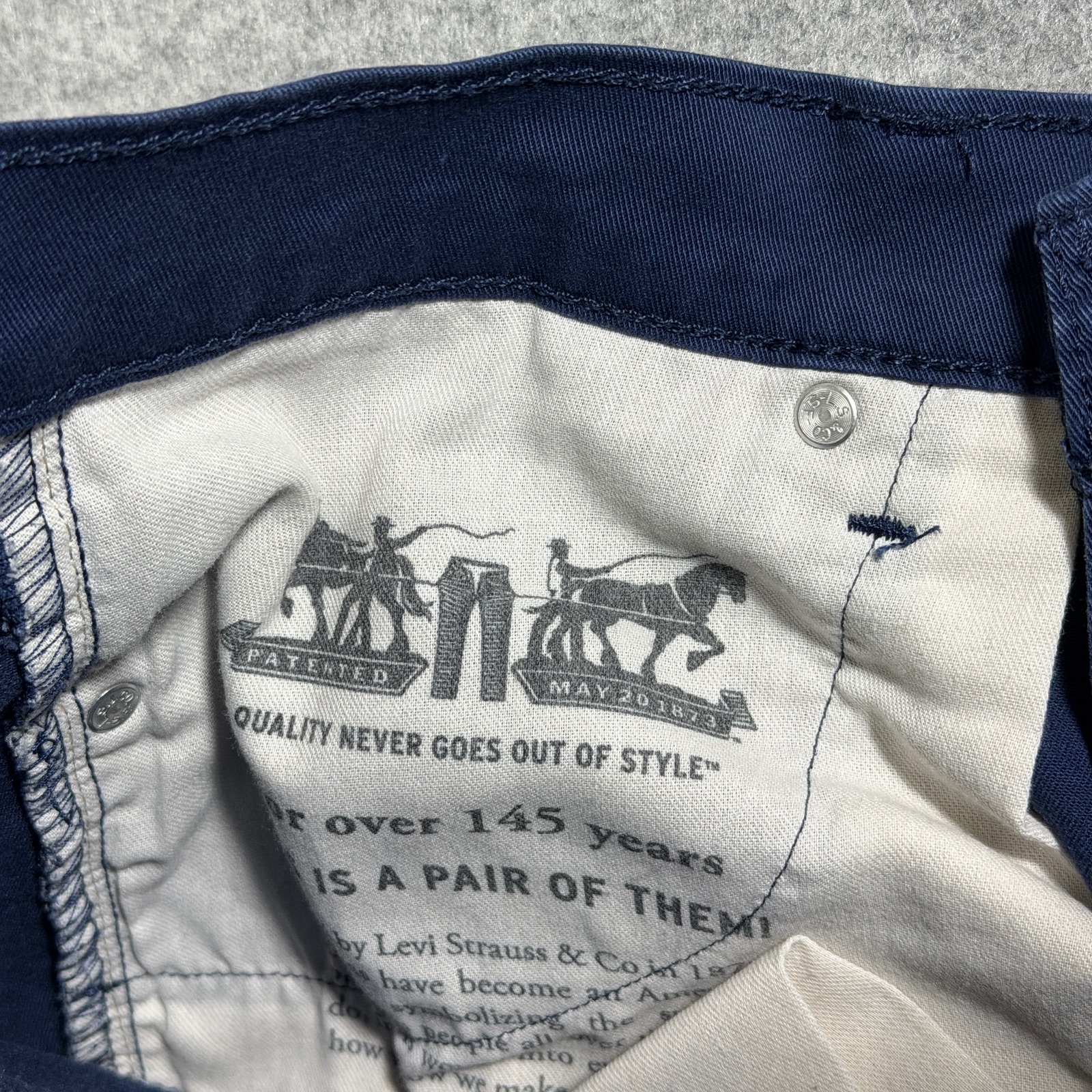 Levi's 541 Athletic Taper Jeans Mens 32x32 Navy Blue Stretch Denim Red Tab thumbnail 15