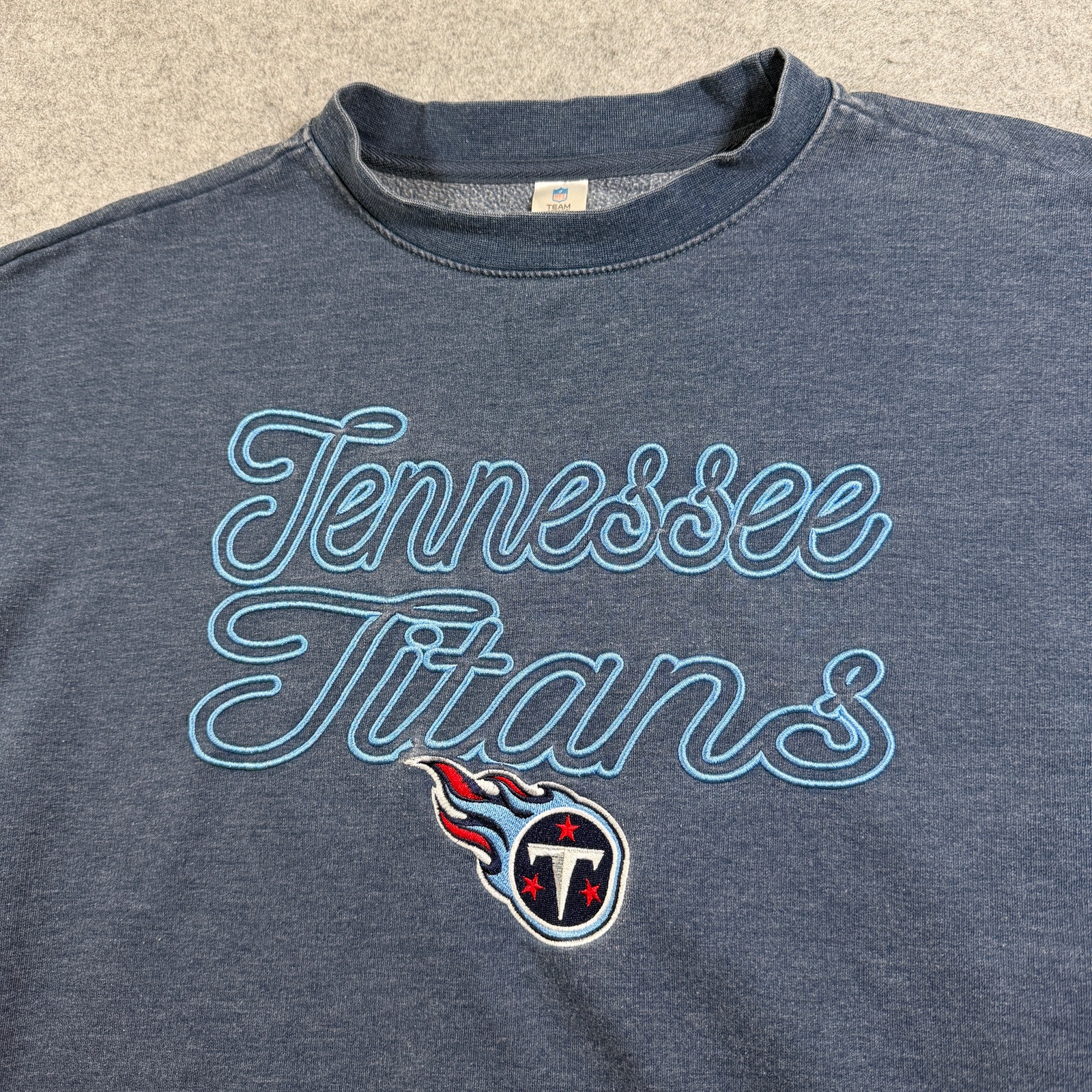 Vintage Tennessee Titans Sweatshirt Womens S Navy Embroidered NFL Team Apparel thumbnail 3