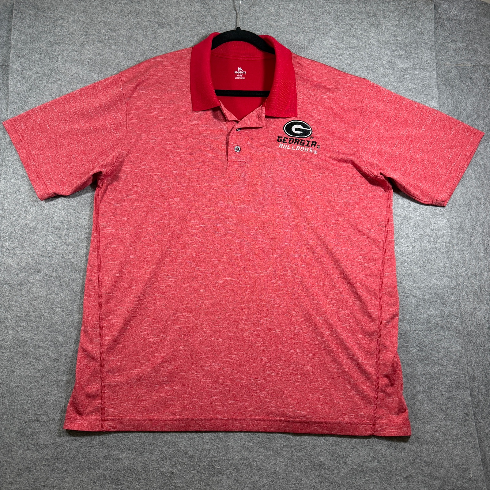 Georgia Bulldogs Polo Shirt Mens XL Red NCAA SEC Football Embroidered Logo Golf