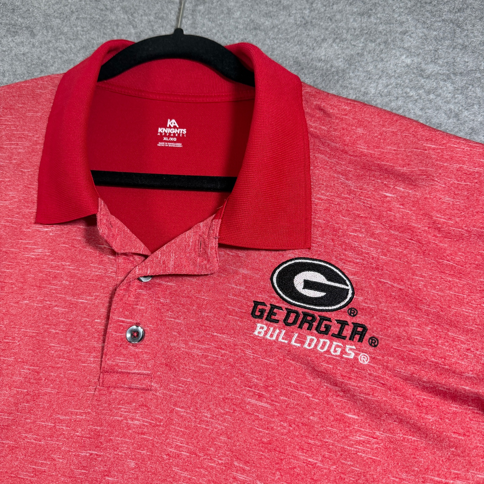 Georgia Bulldogs Polo Shirt Mens XL Red NCAA SEC Football Embroidered Logo Golf thumbnail 3
