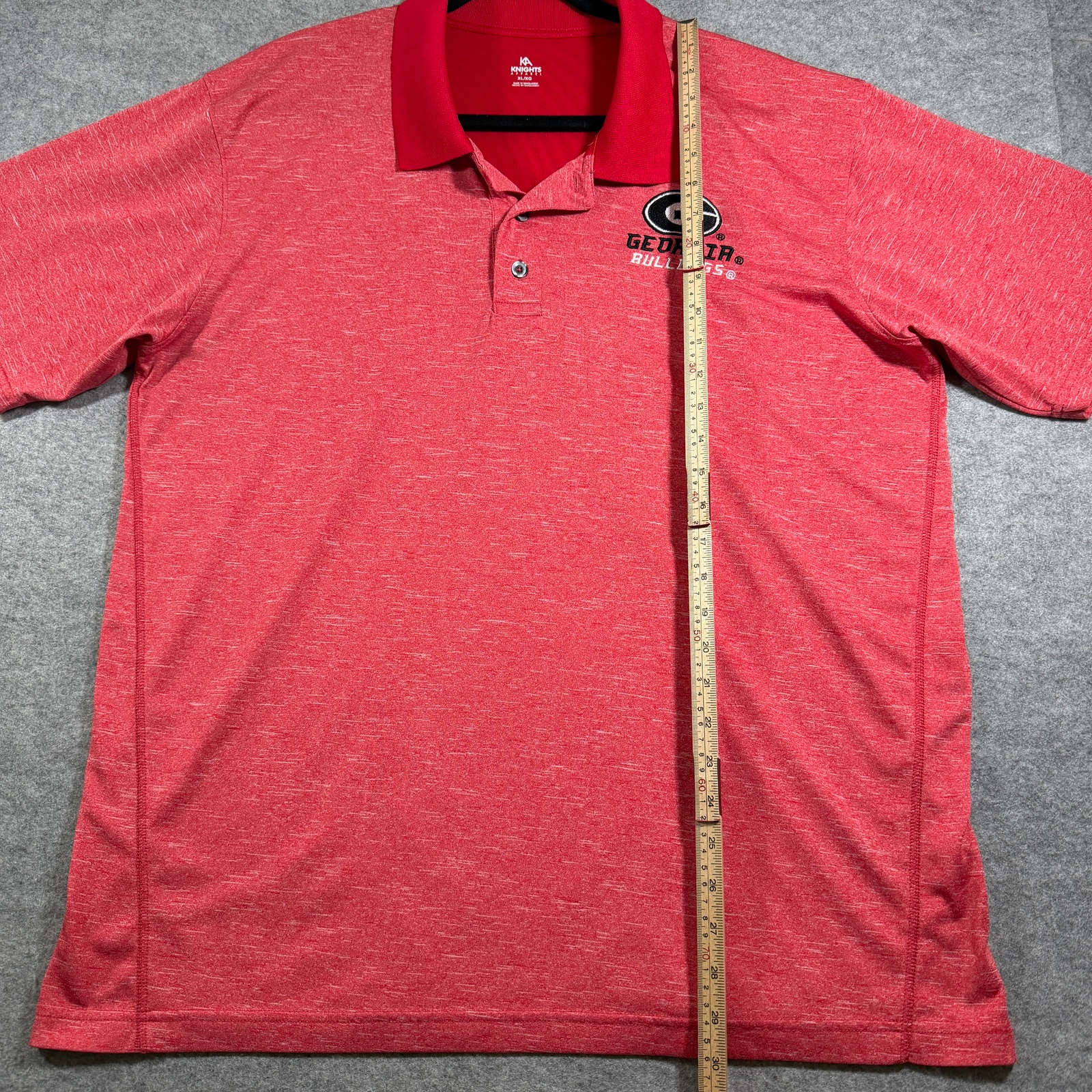 Georgia Bulldogs Polo Shirt Mens XL Red NCAA SEC Football Embroidered Logo Golf thumbnail 7