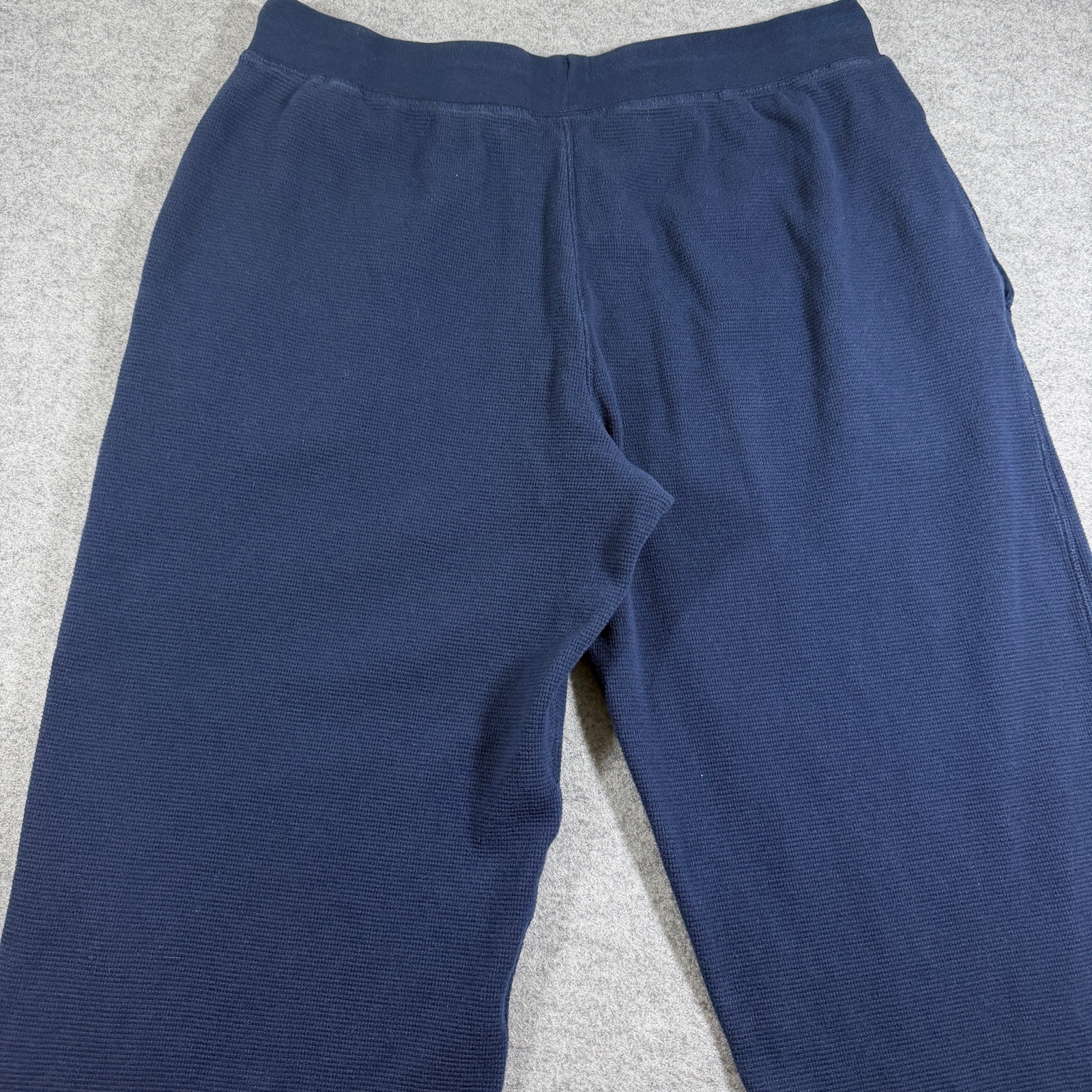 Polo Ralph Lauren Waffle Thermal Pants Mens L Navy Drawstring Cotton Lounge thumbnail 11