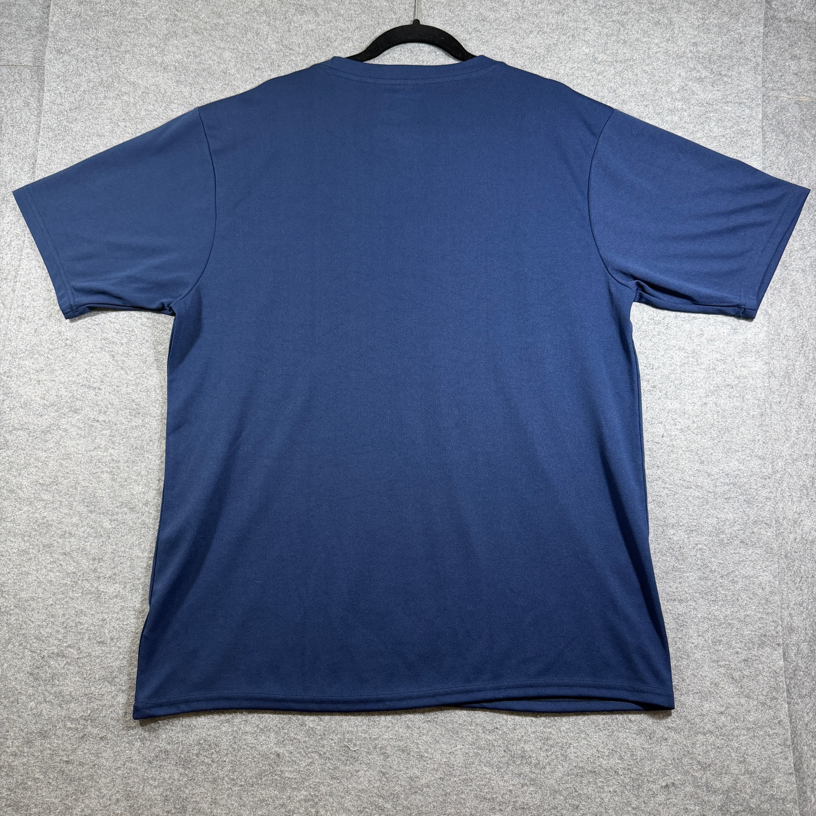 Champion Performance T-Shirt Mens XL Navy Blue Script Logo Crew Neck Lightweight thumbnail 2