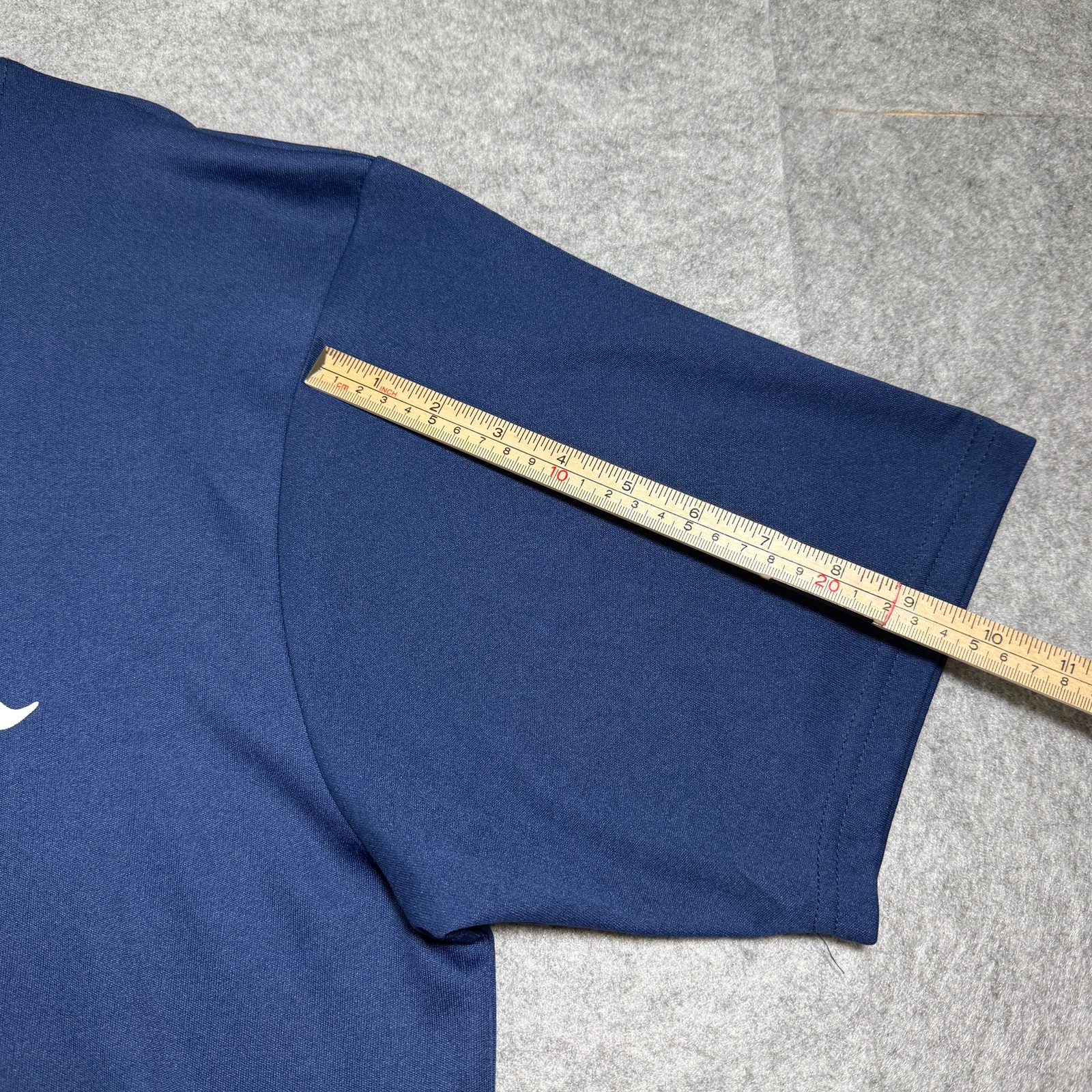 Champion Performance T-Shirt Mens XL Navy Blue Script Logo Crew Neck Lightweight thumbnail 7