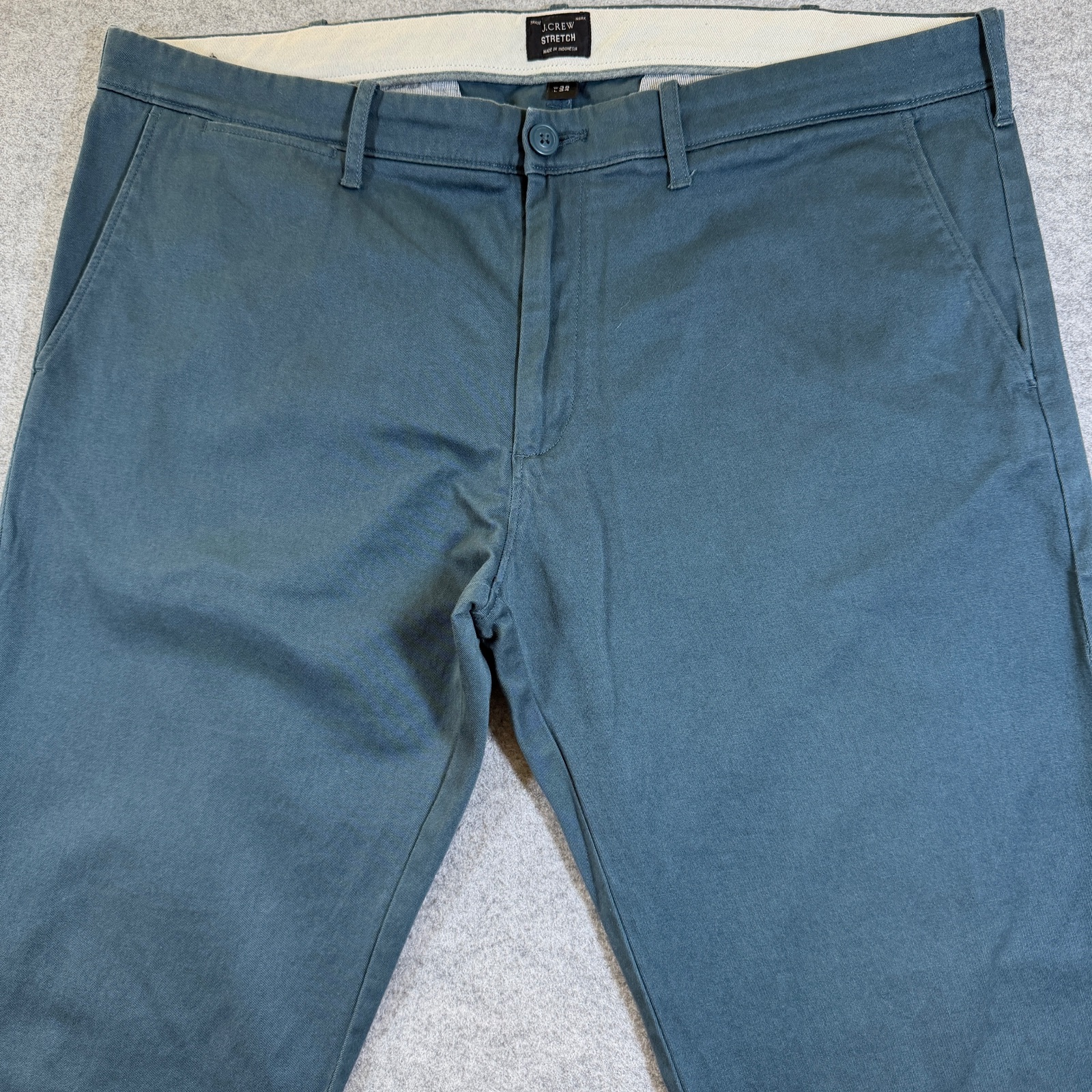 J.Crew 484 Chino Pants Mens 38x34 Slate Blue Slim Fit Stretch Cotton Preppy thumbnail 3