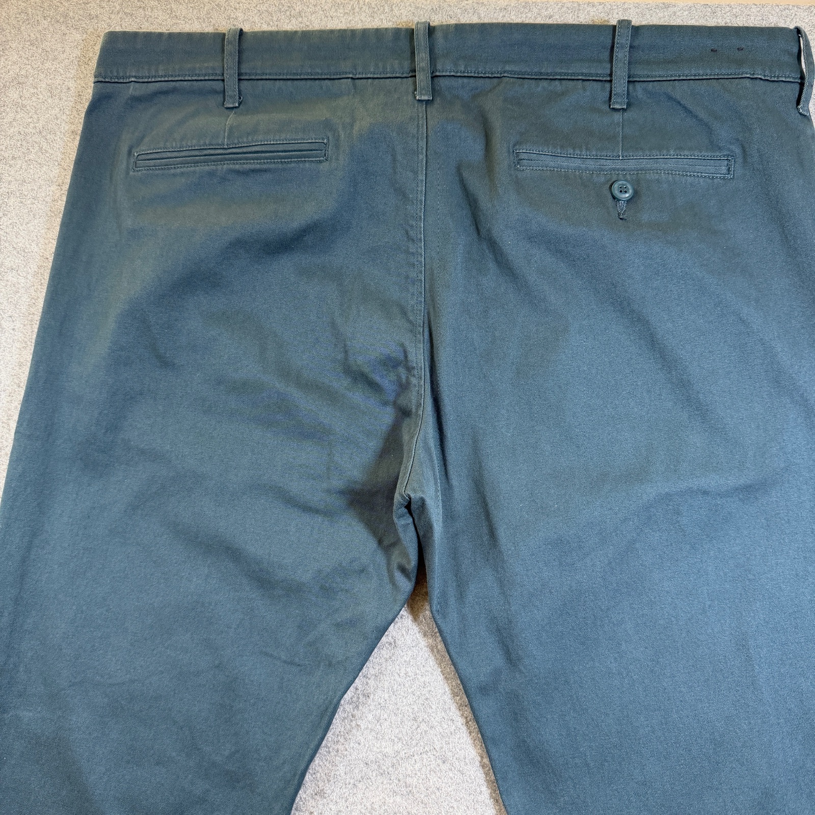 J.Crew 484 Chino Pants Mens 38x34 Slate Blue Slim Fit Stretch Cotton Preppy thumbnail 4