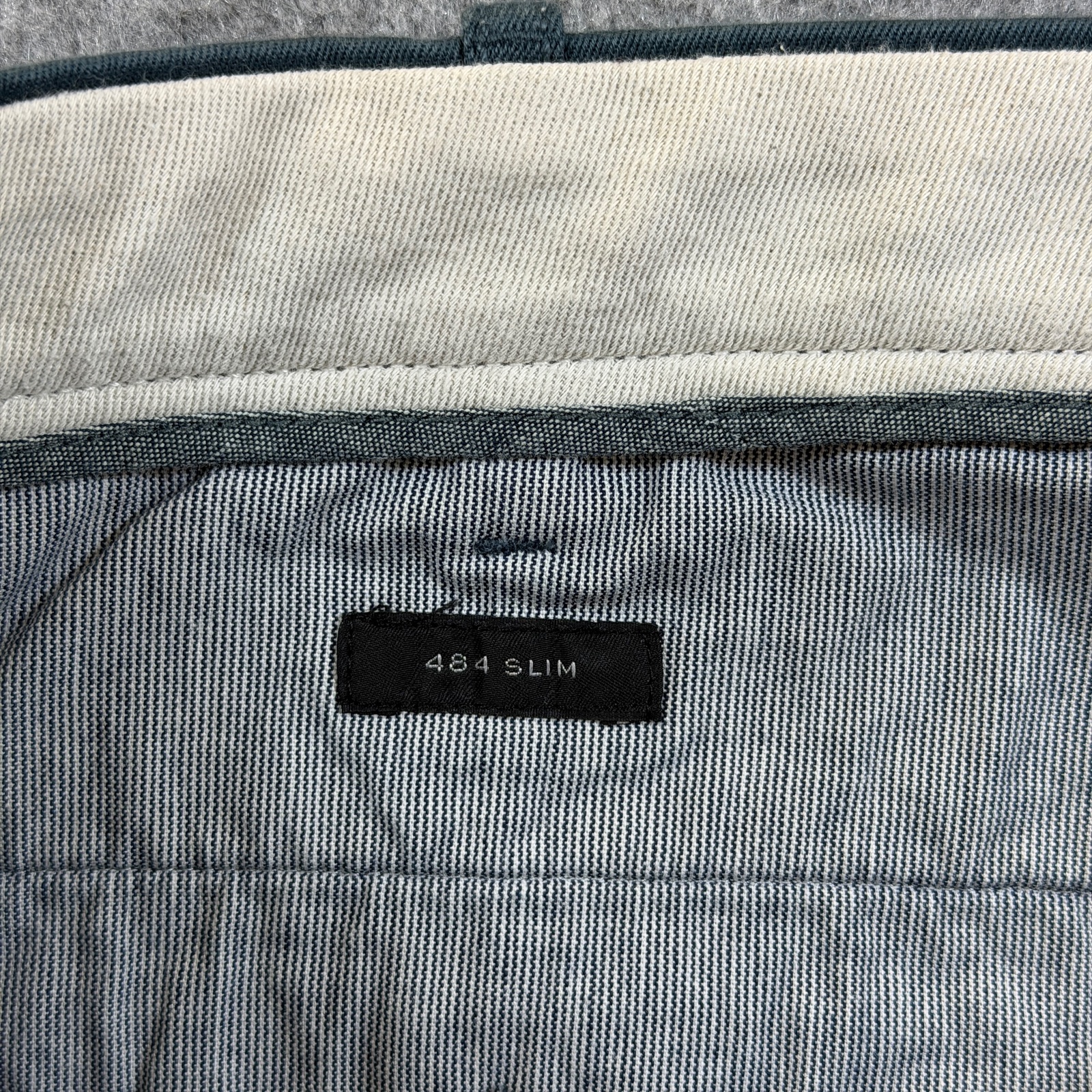 J.Crew 484 Chino Pants Mens 38x34 Slate Blue Slim Fit Stretch Cotton Preppy thumbnail 6