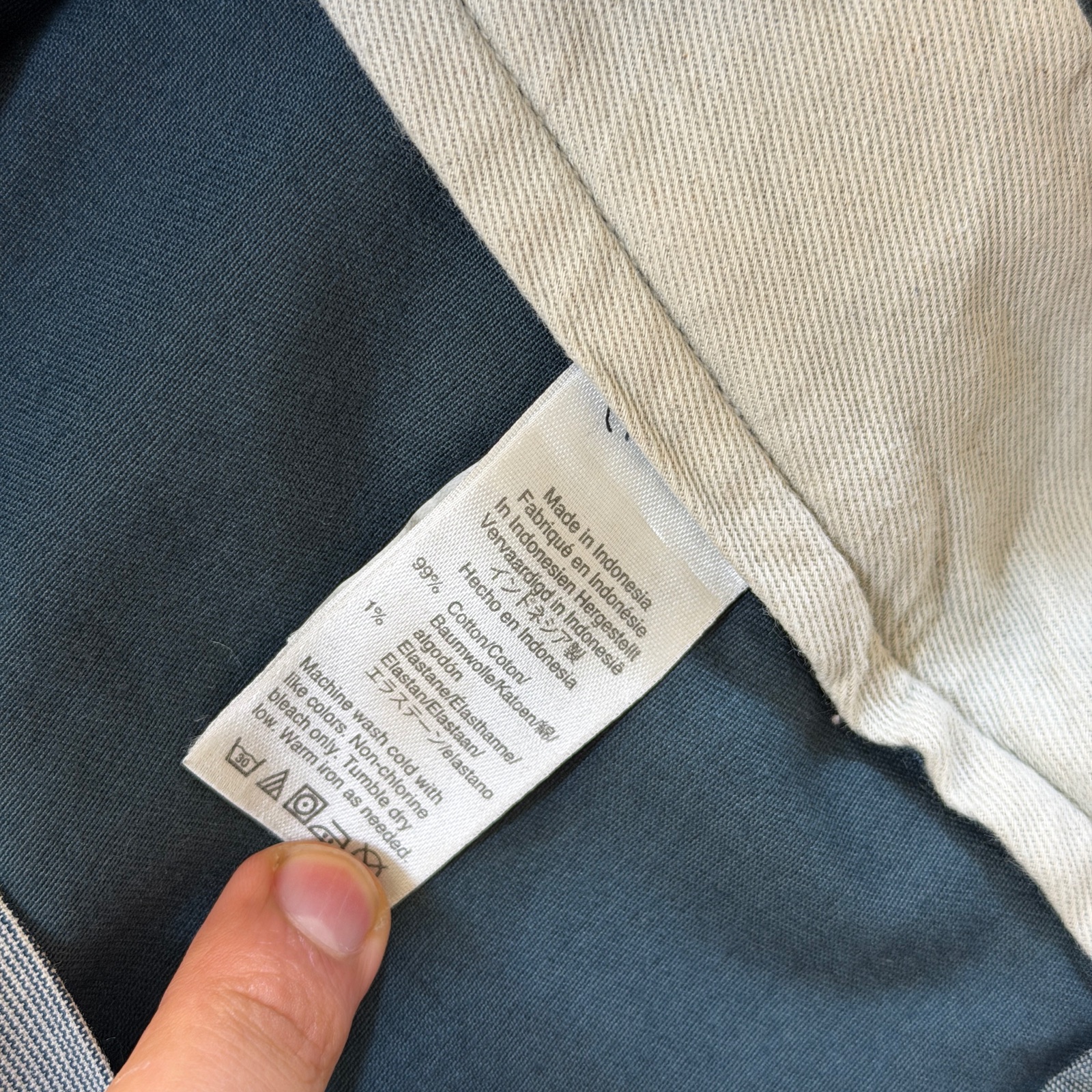 J.Crew 484 Chino Pants Mens 38x34 Slate Blue Slim Fit Stretch Cotton Preppy thumbnail 11