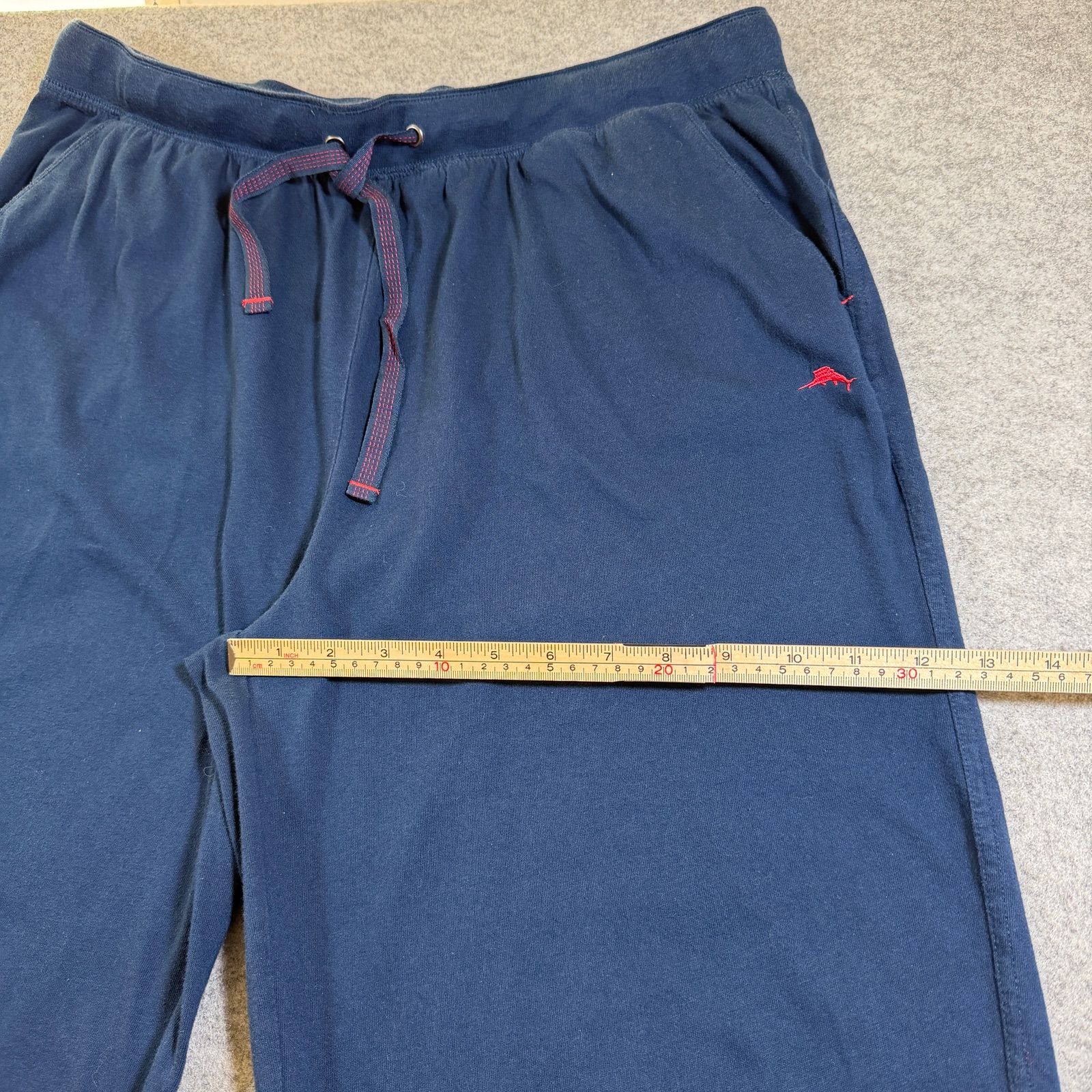 Tommy Bahama Sweatpants Mens L Navy Marlin Logo Drawstring Lounge Relaxed Fit thumbnail 8