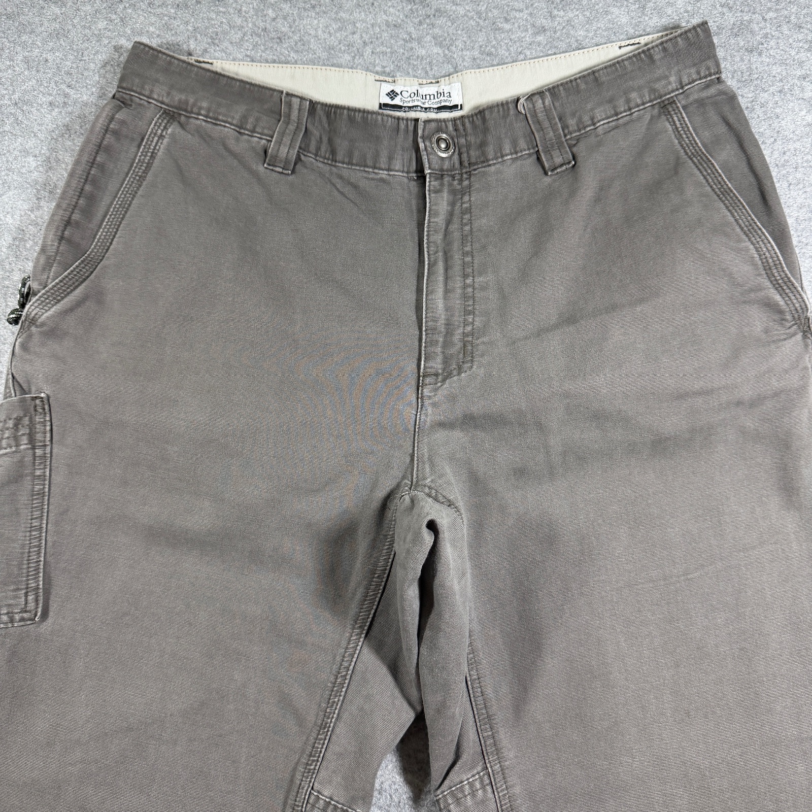 Columbia Ripstop Carpenter Pants Mens 34 Gray Utility Cargo Outdoor Workwear thumbnail 4
