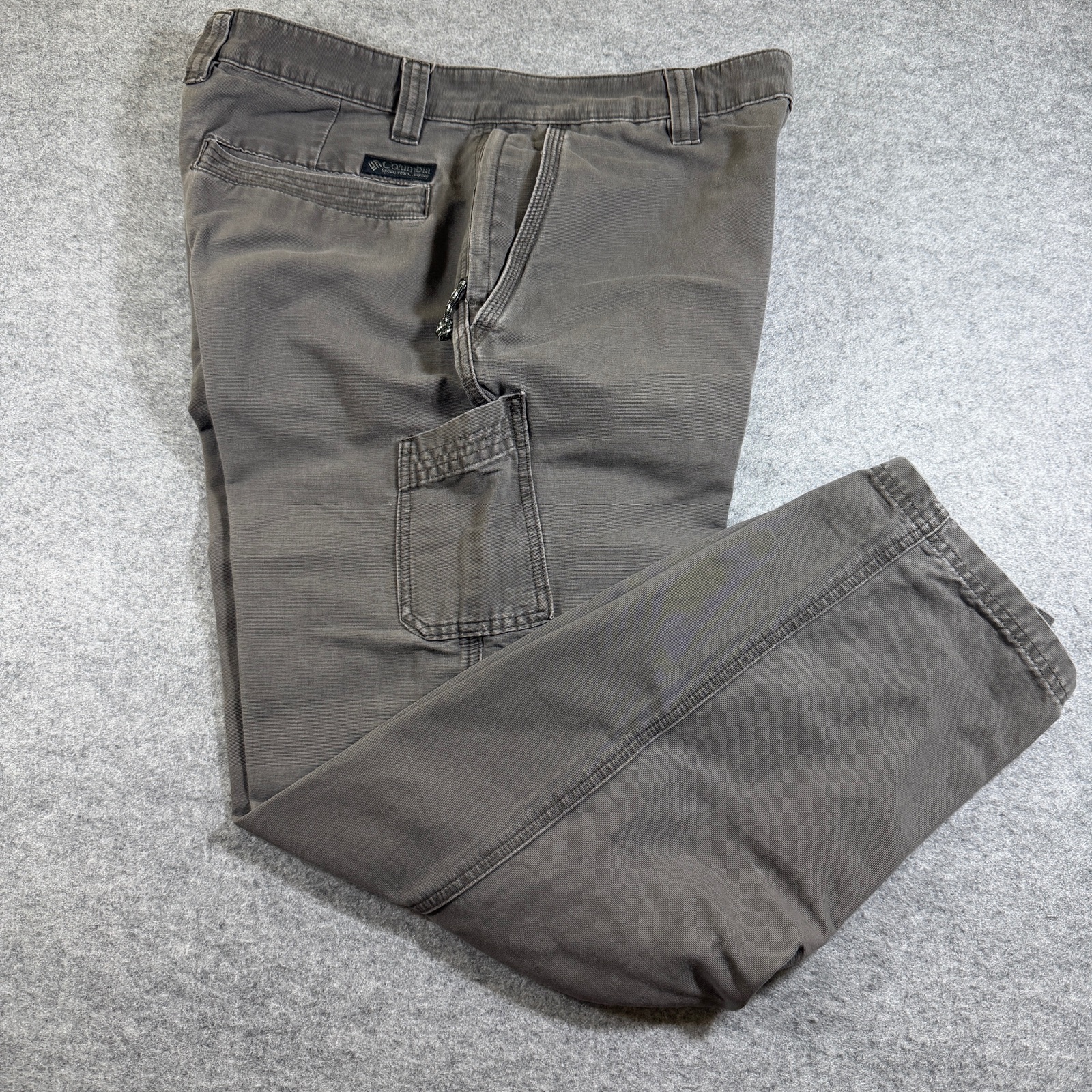 Columbia Ripstop Carpenter Pants Mens 34 Gray Utility Cargo Outdoor Workwear thumbnail 11