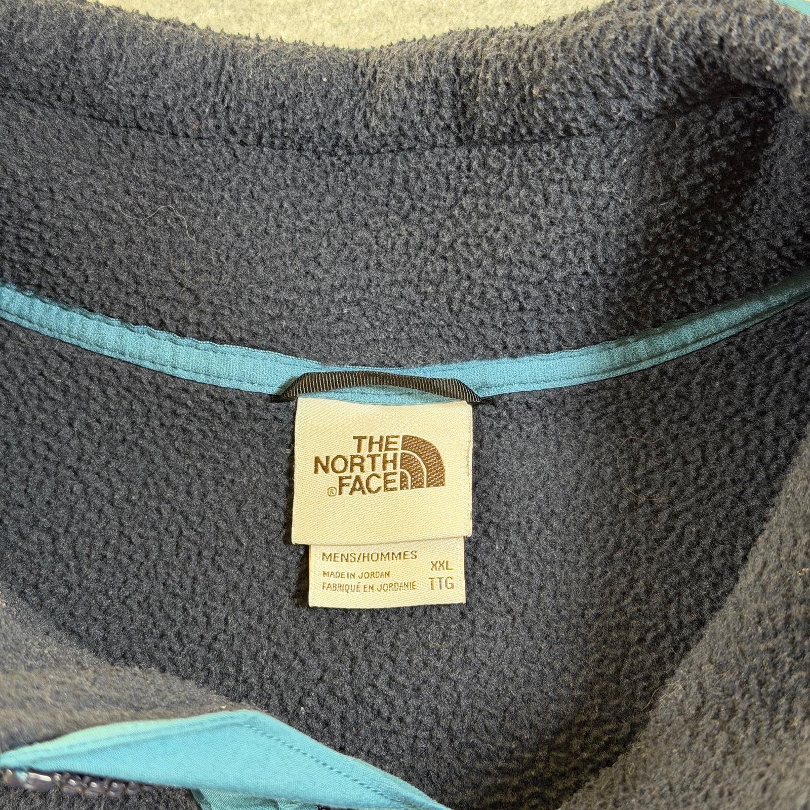 The North Face Carbondale Sherpa Fleece Vest Mens XXL Navy Full Zip Hiking thumbnail 5