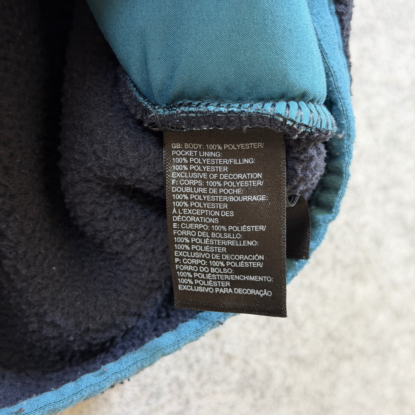 The North Face Carbondale Sherpa Fleece Vest Mens XXL Navy Full Zip Hiking thumbnail 8