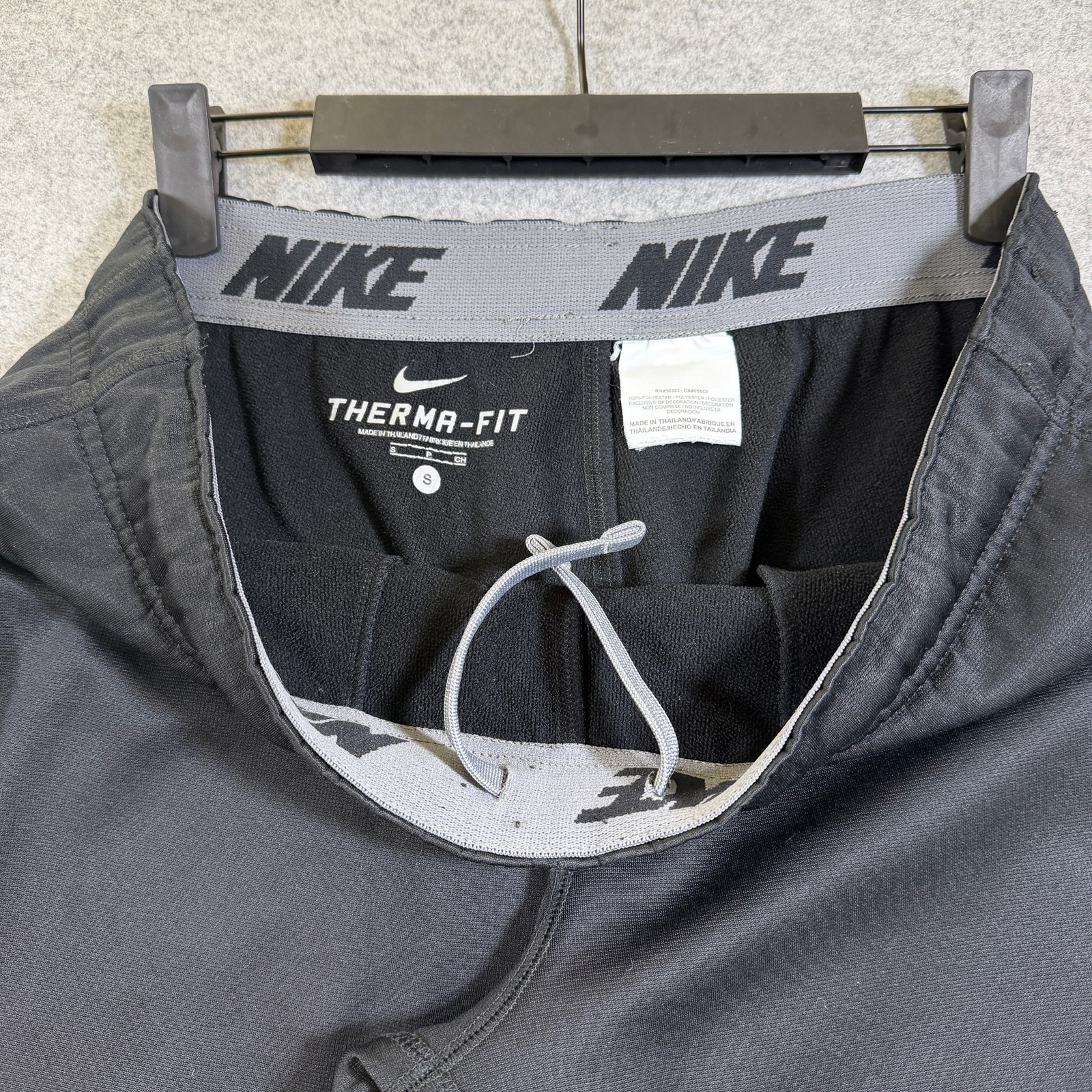 Nike Therma-FIT Sweatpants Mens S Black Fleece Lined Joggers Running Training thumbnail 4