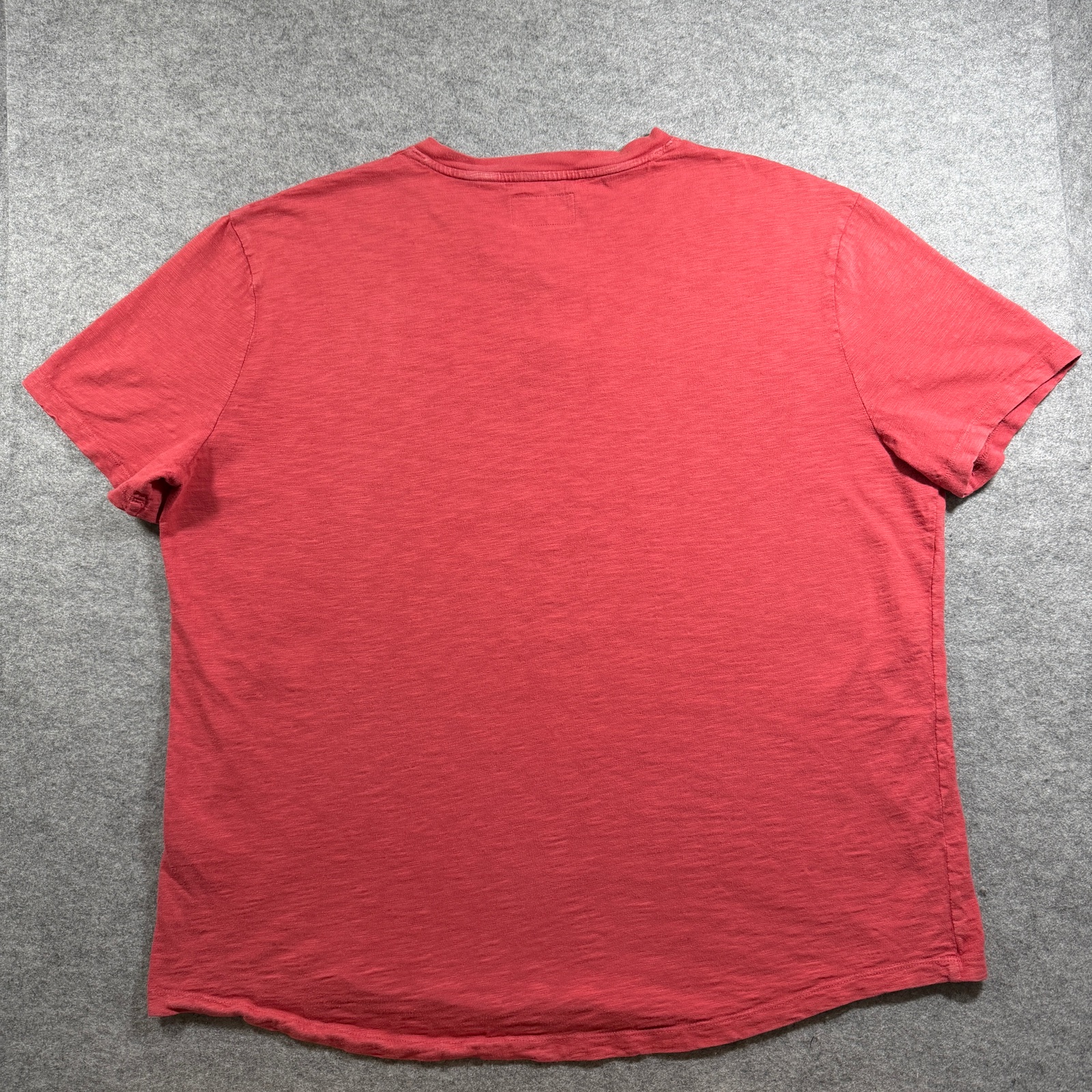 Lucky Brand Knit Henley Shirt Mens XXL Coral Cotton 3 Button Short Sleeve Casual thumbnail 2