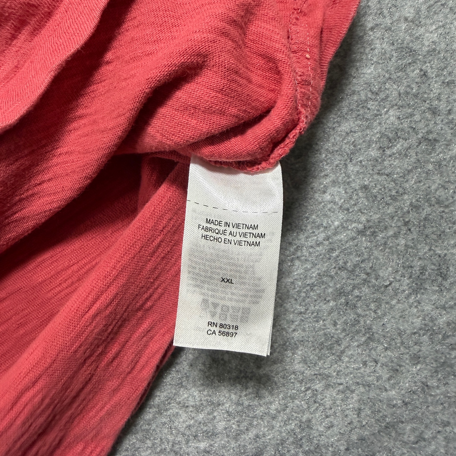 Lucky Brand Knit Henley Shirt Mens XXL Coral Cotton 3 Button Short Sleeve Casual thumbnail 10