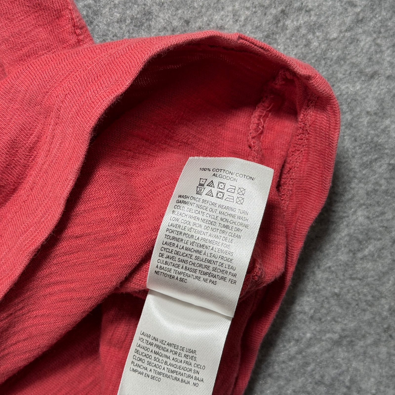 Lucky Brand Knit Henley Shirt Mens XXL Coral Cotton 3 Button Short Sleeve Casual thumbnail 11