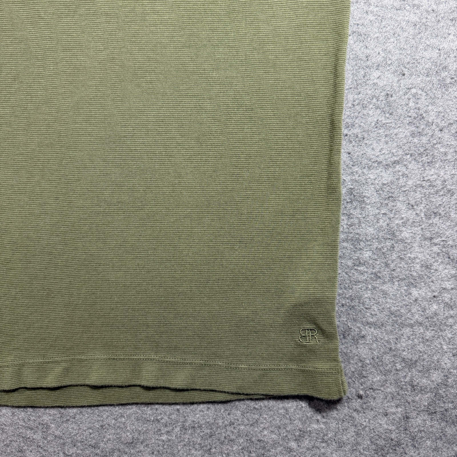 Banana Republic Luxe Touch Performance Tee Mens XL Olive Green Stretch Cotton thumbnail 5