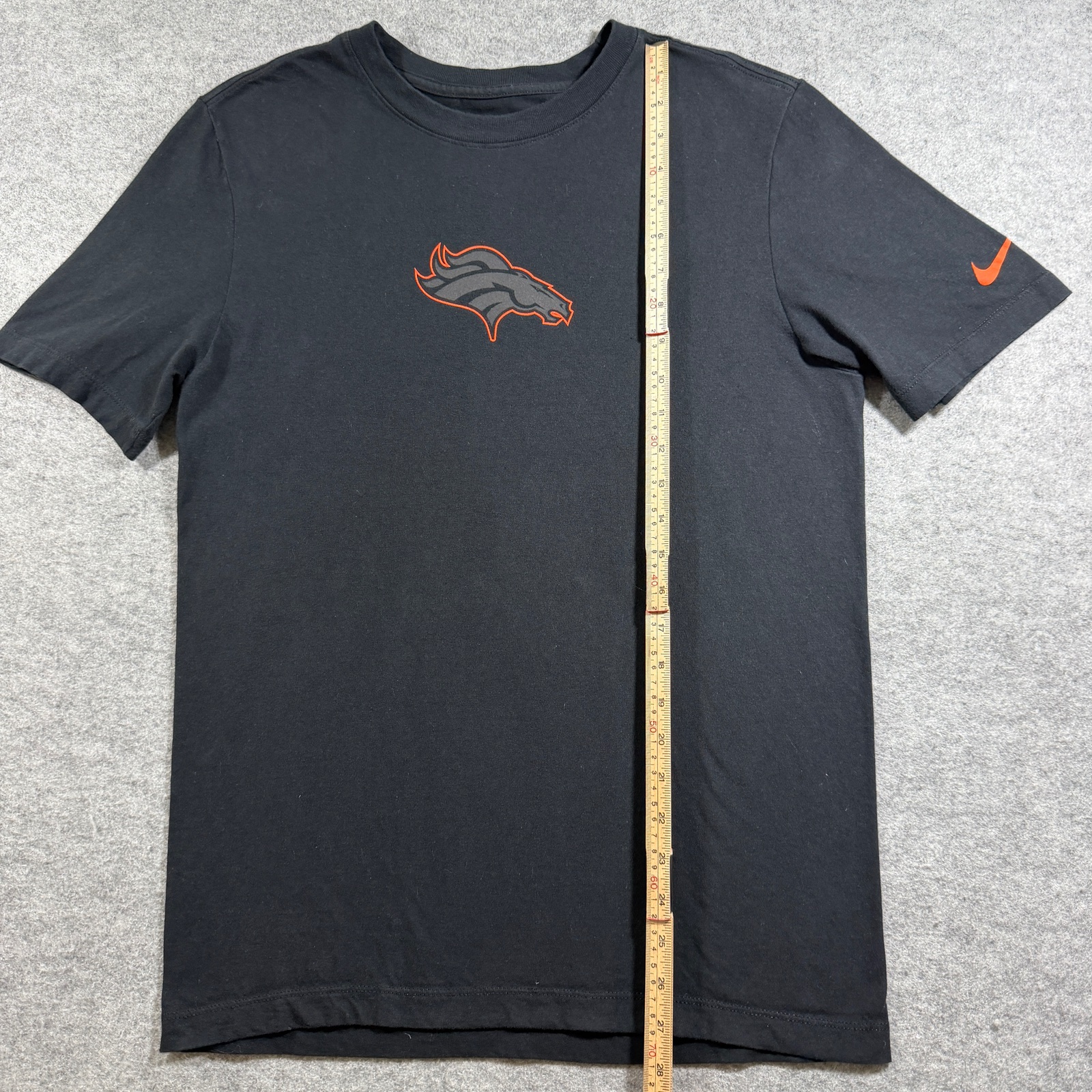 Nike Denver Broncos T Shirt Mens S Black NFL Football Swoosh Cotton Fan Gear thumbnail 5