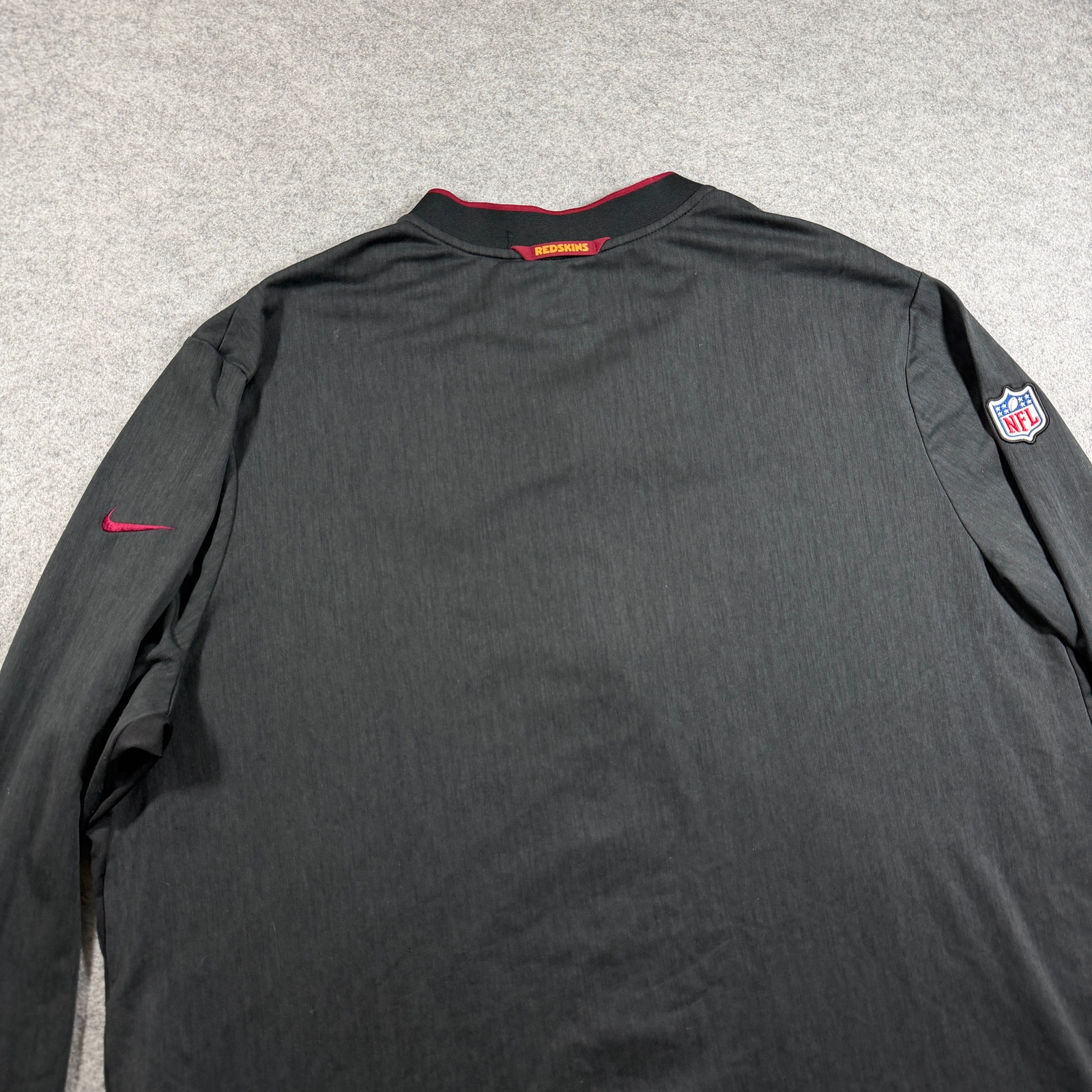 Nike Washington Redskins Quarter Zip Pullover Mens XXL Black NFL Sideline Gear thumbnail 3
