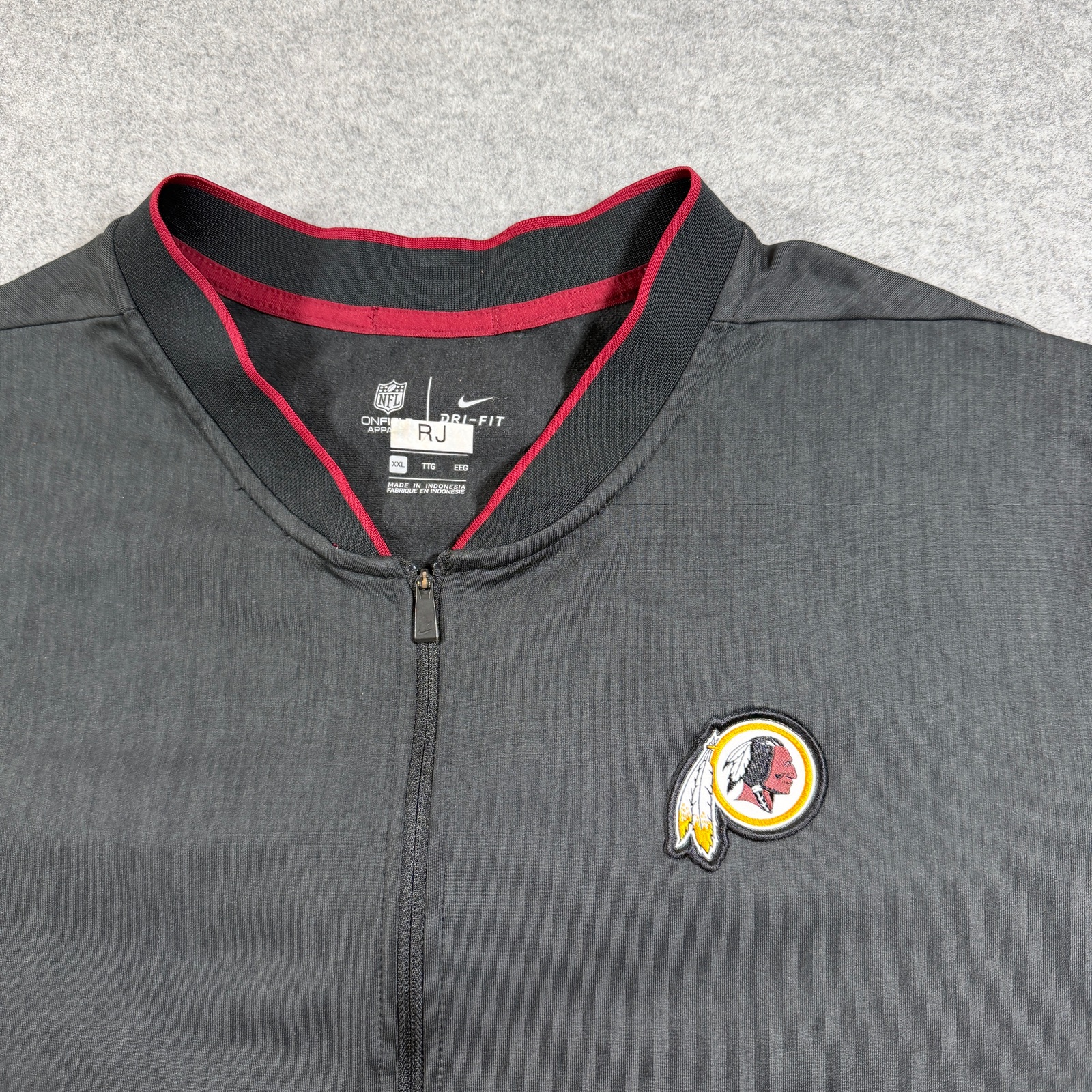 Nike Washington Redskins Quarter Zip Pullover Mens XXL Black NFL Sideline Gear thumbnail 10