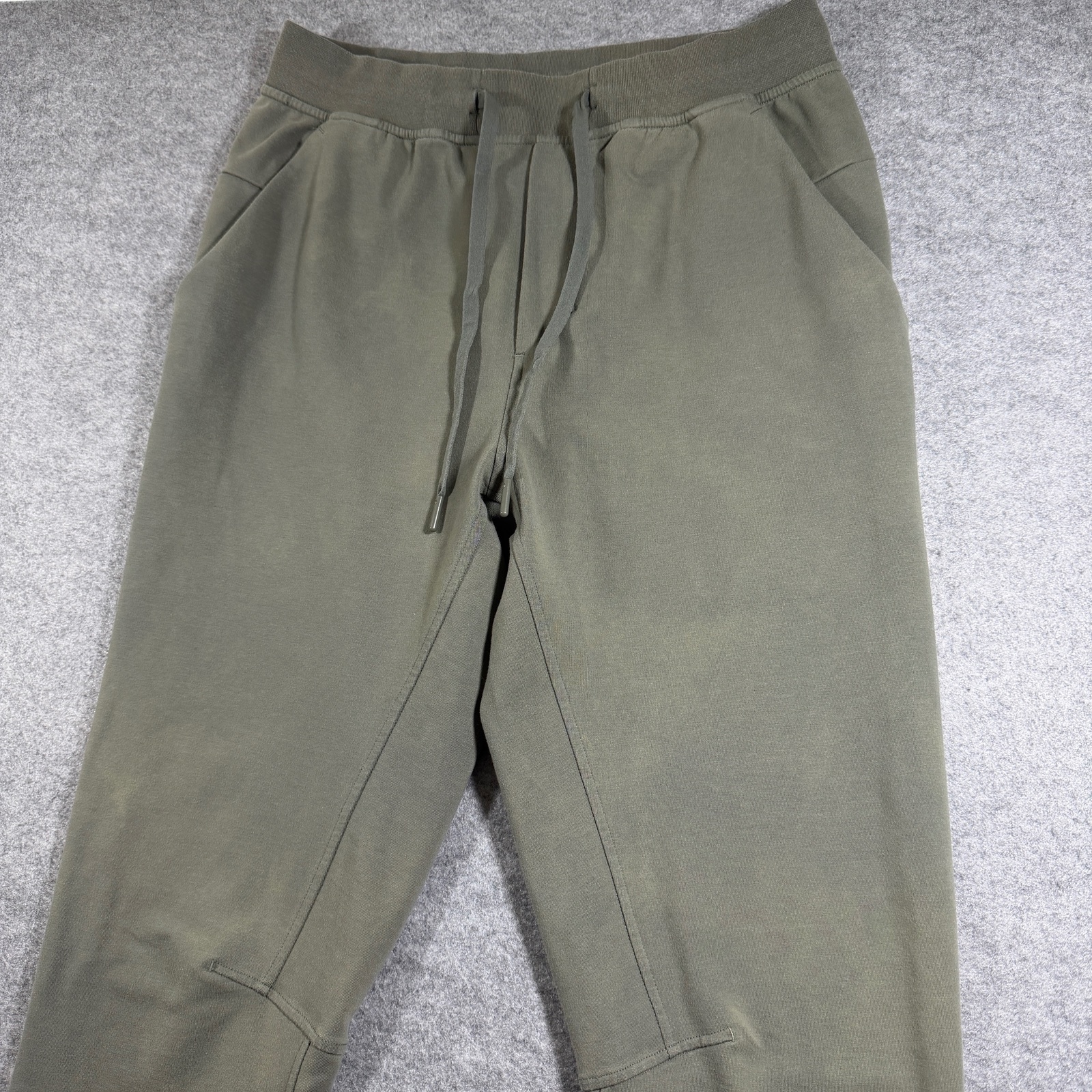 Lululemon ABC Jogger Mens M Olive Green Drawstring Ribbed Cuff Tapered thumbnail 5
