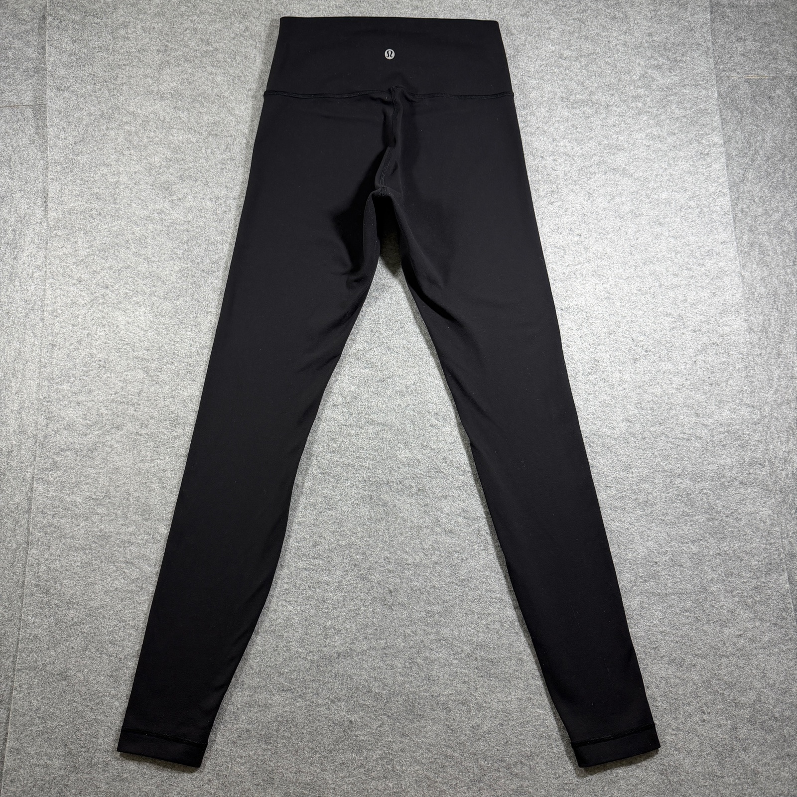 Lululemon Wunder Under Leggings Womens 6 Black High Rise Flatlock Seams Yoga