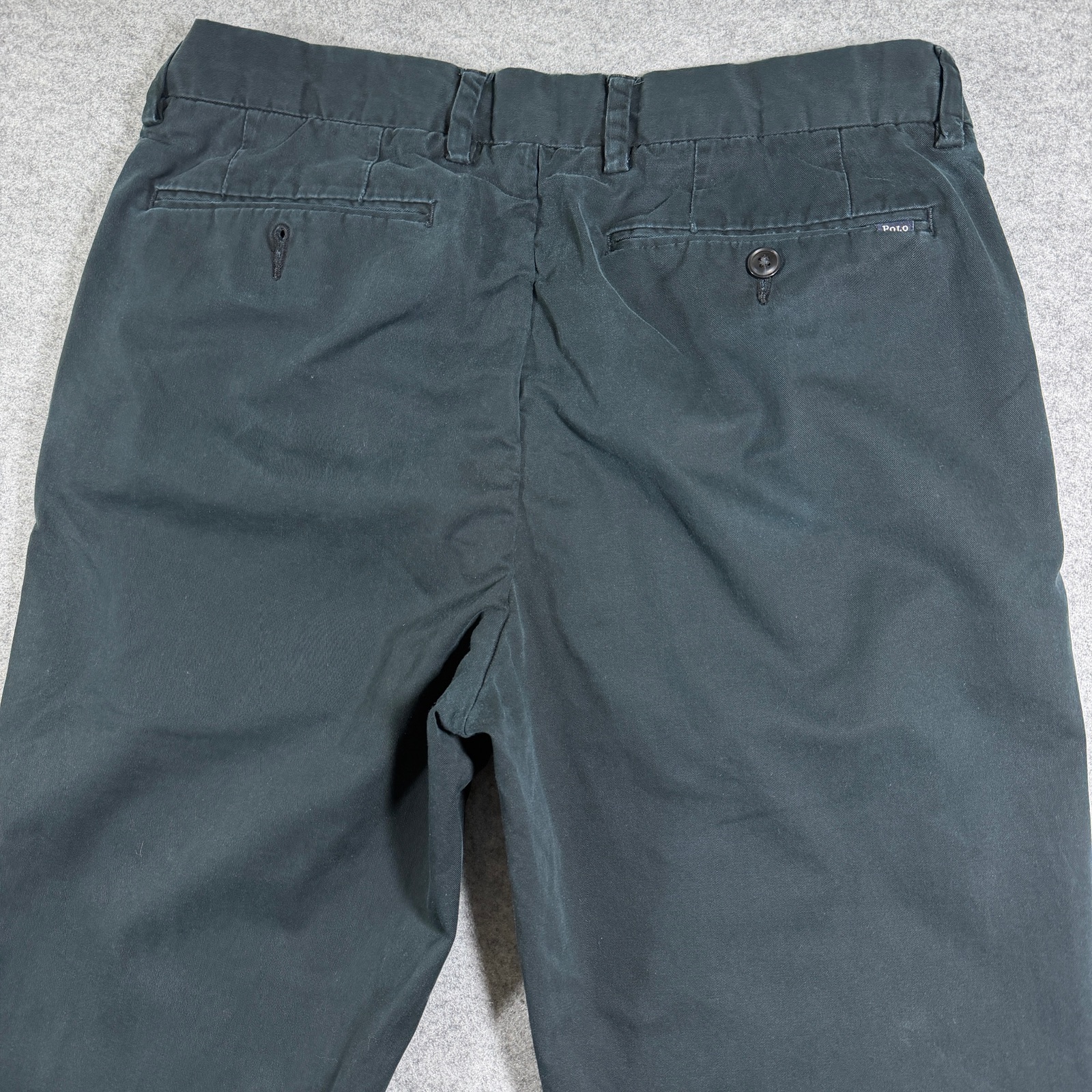 Polo Ralph Lauren Chino Pants Mens 33/32 Black Stretch Slim Fit Cotton Preppy thumbnail 4