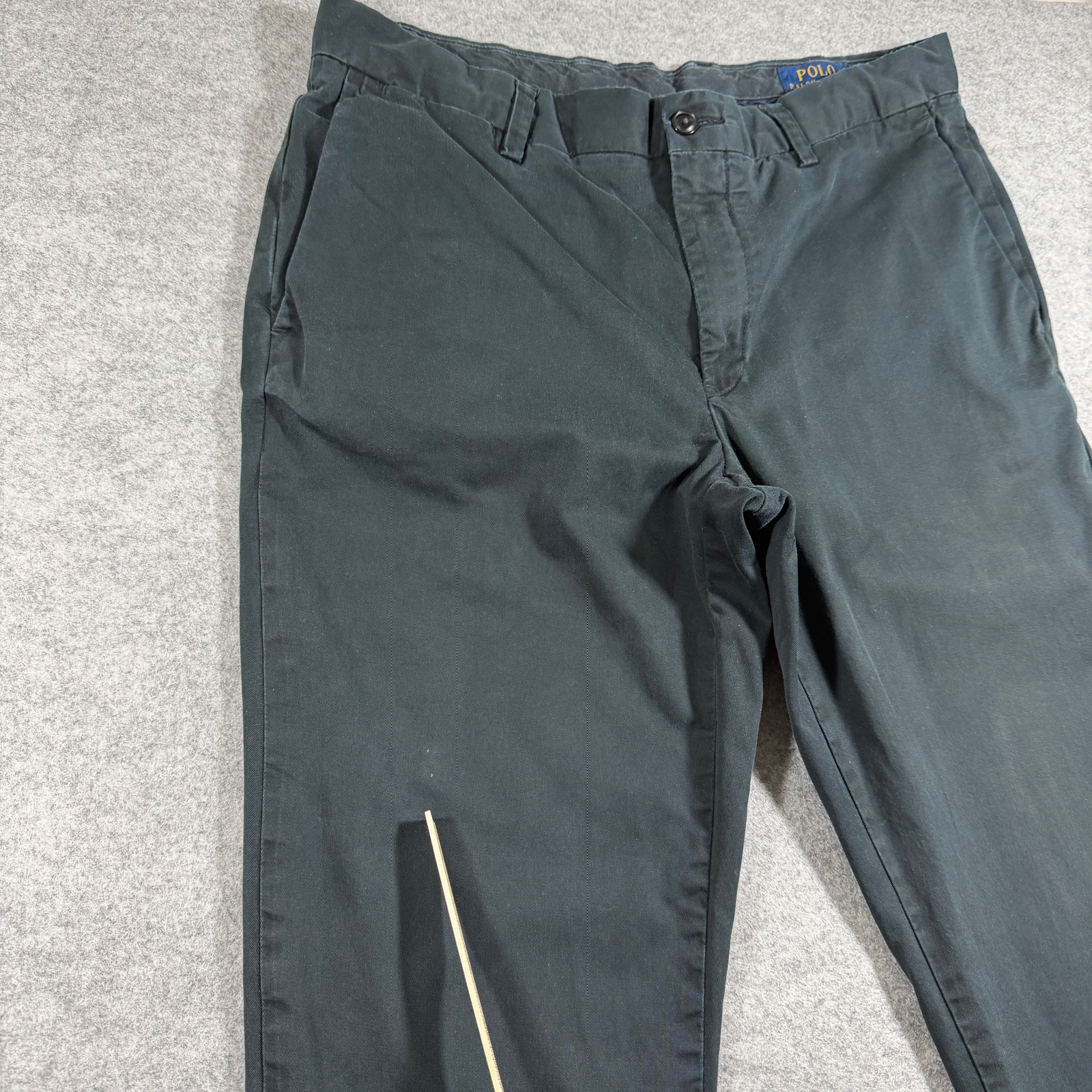 Polo Ralph Lauren Chino Pants Mens 33/32 Black Stretch Slim Fit Cotton Preppy thumbnail 6