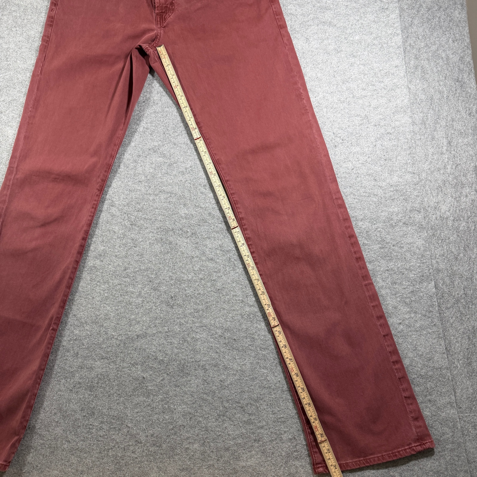 AG Adriano Goldschmied Graduate Pants Mens 31x34 Brick Red Tailored Straight Leg thumbnail 7