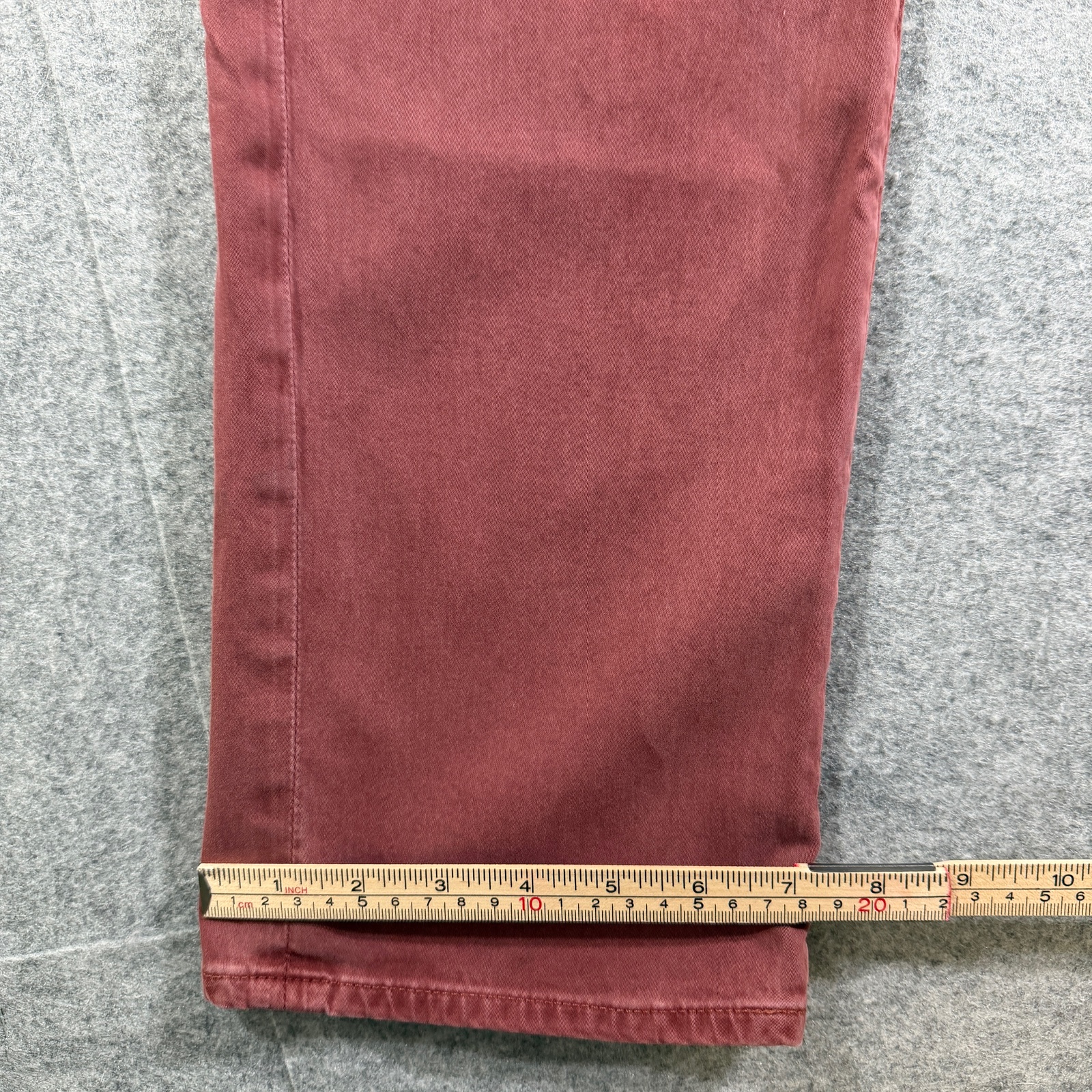 AG Adriano Goldschmied Graduate Pants Mens 31x34 Brick Red Tailored Straight Leg thumbnail 9