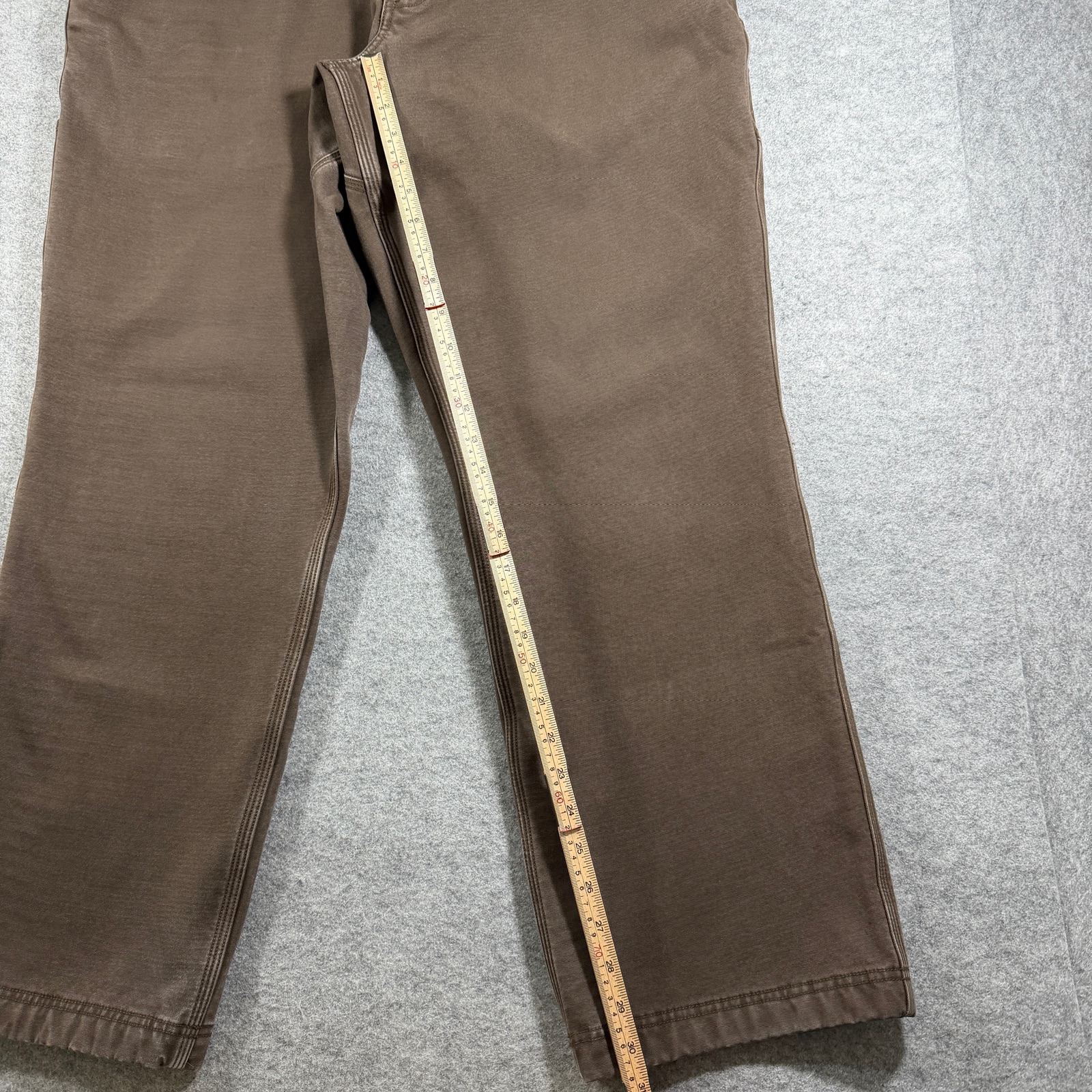 Duluth Trading Co Flex Fire Hose Pants Mens 40x32 Brown Cargo Carpenter Fleece thumbnail 7