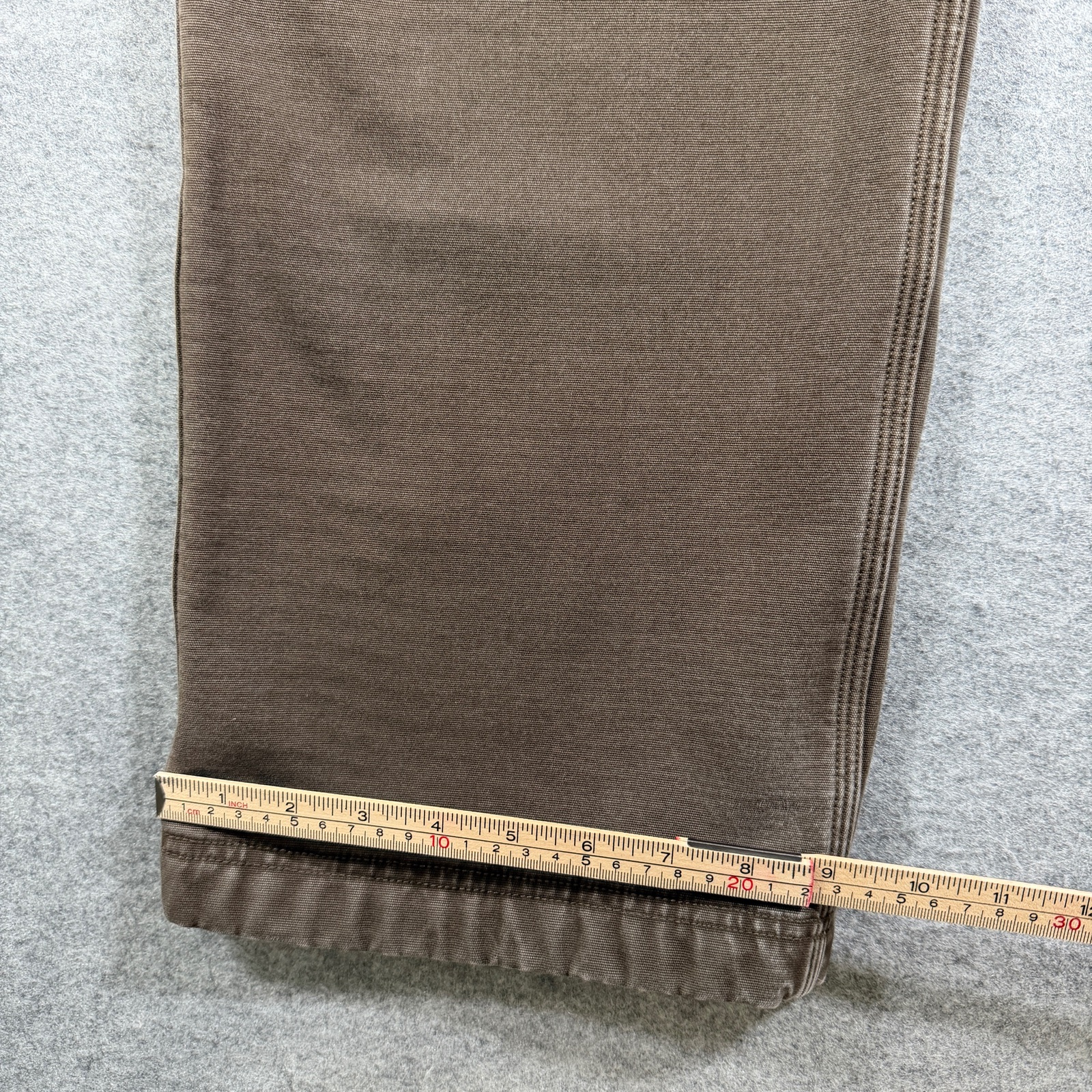 Duluth Trading Co Flex Fire Hose Pants Mens 40x32 Brown Cargo Carpenter Fleece thumbnail 9